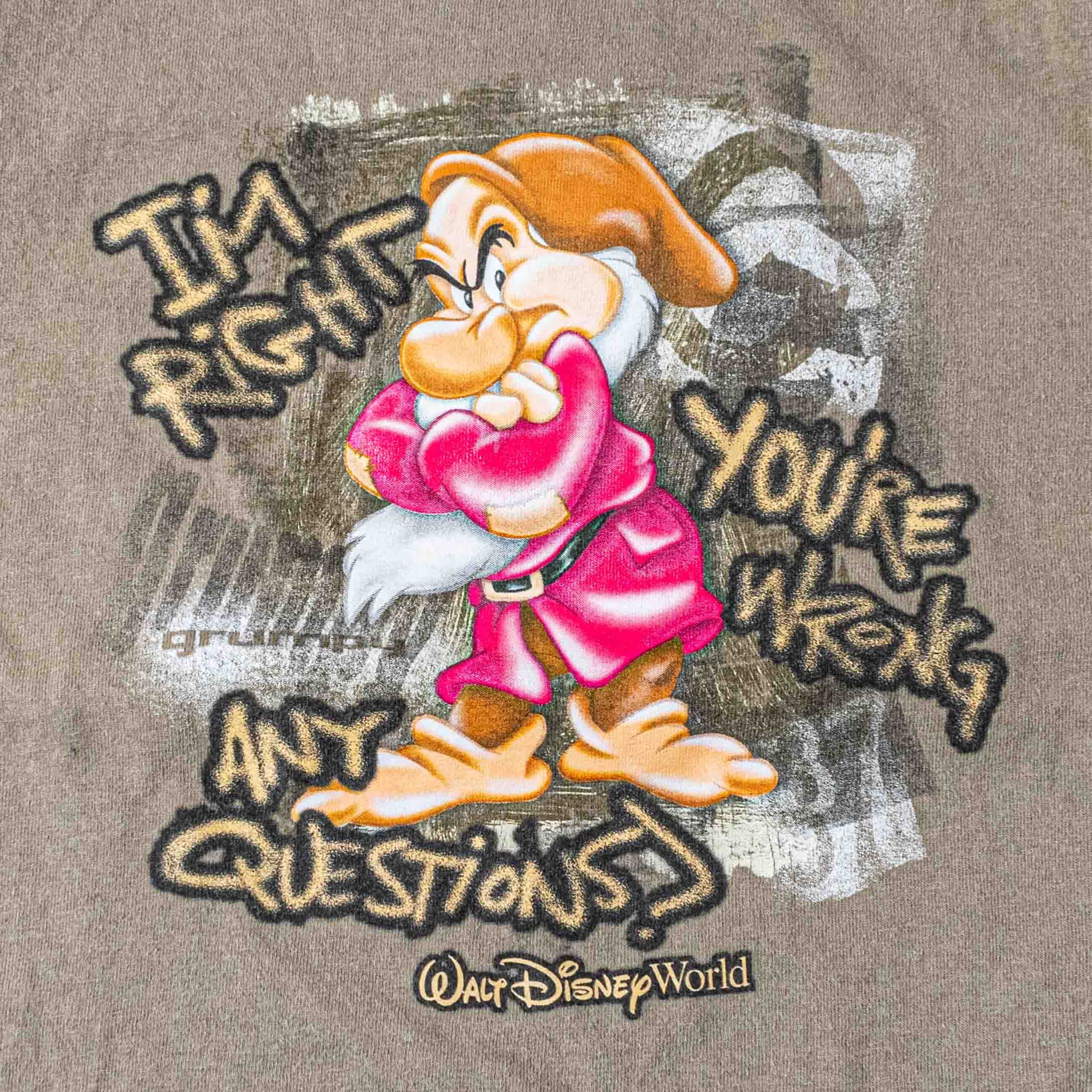Disney Vintage Disney Grumpy Im Right Youre Wrong T Shirt Sarcastic Size US L / EU 52-54 / 3 - 5 Thumbnail