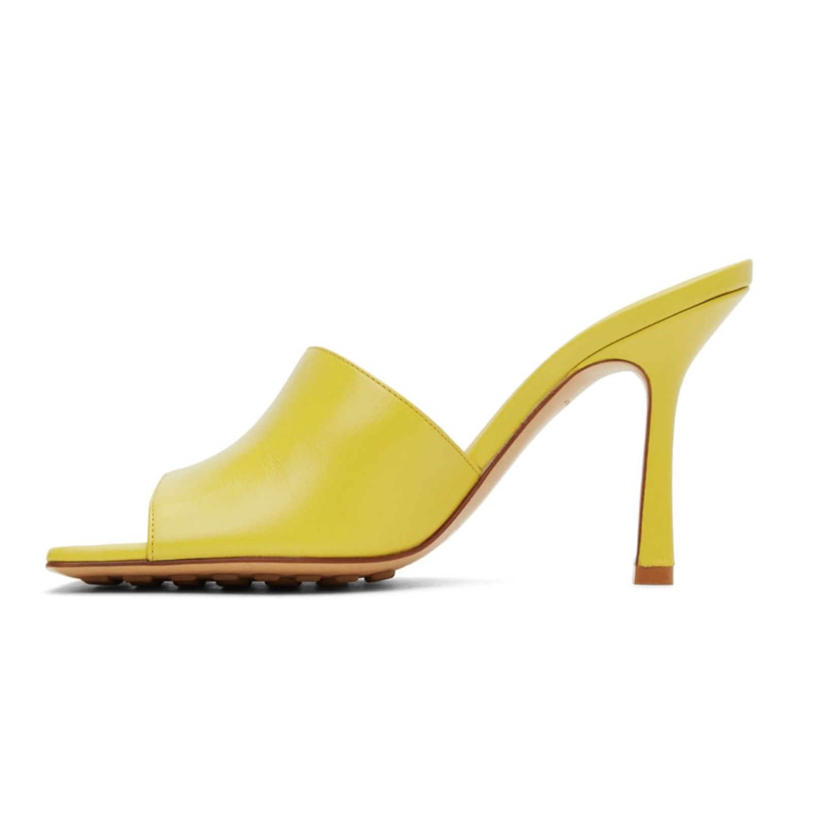 Bottega Veneta Stretch Square Toe Leather Sandal Backless Heel Pump 39.5 Size US 9.5 / IT 39.5 - 7 Thumbnail