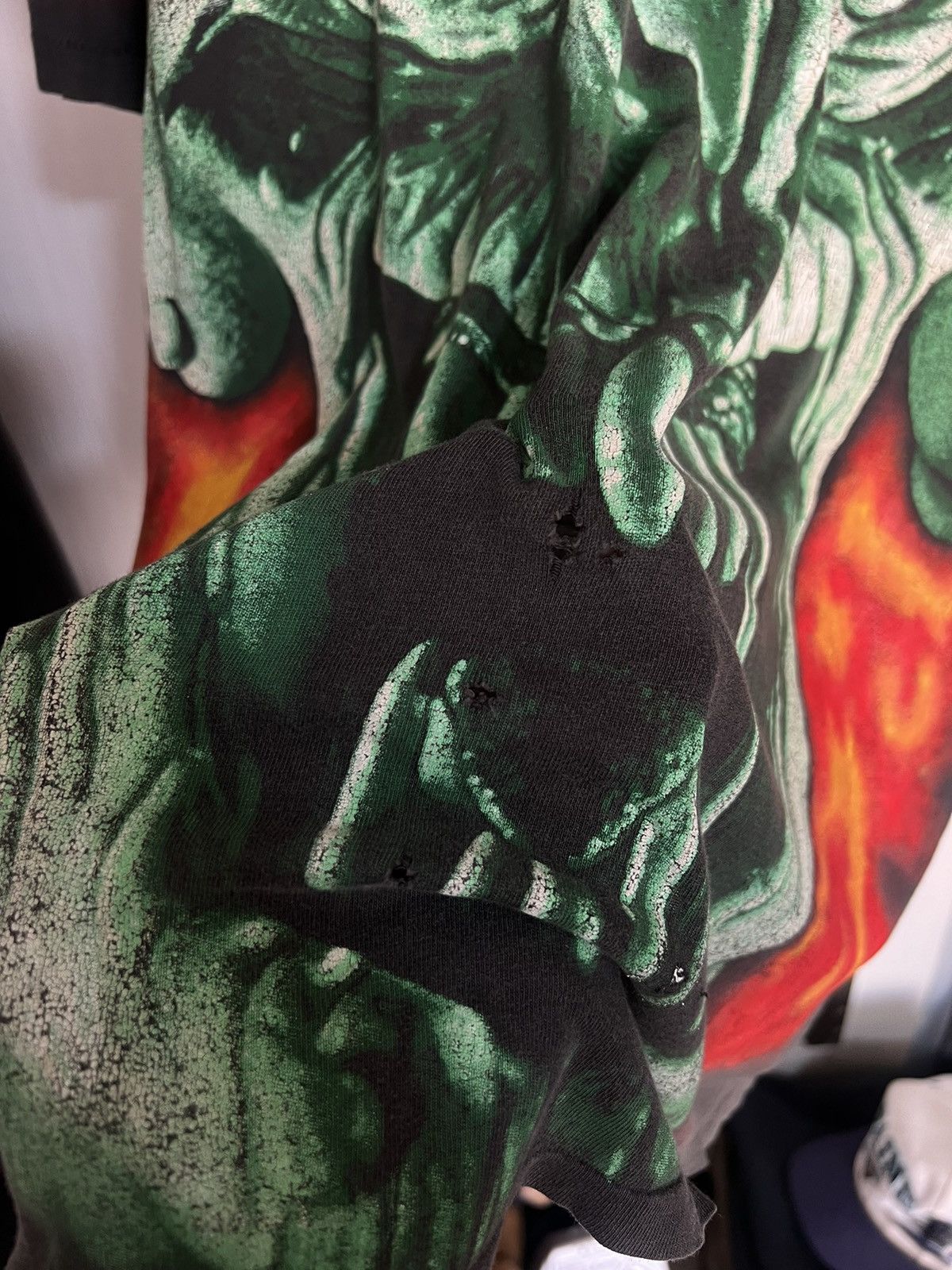 Slayer Vintage 1996 Slayer Root All Evil All Over Print T shirt Size US L / EU 52-54 / 3 - 5 Thumbnail