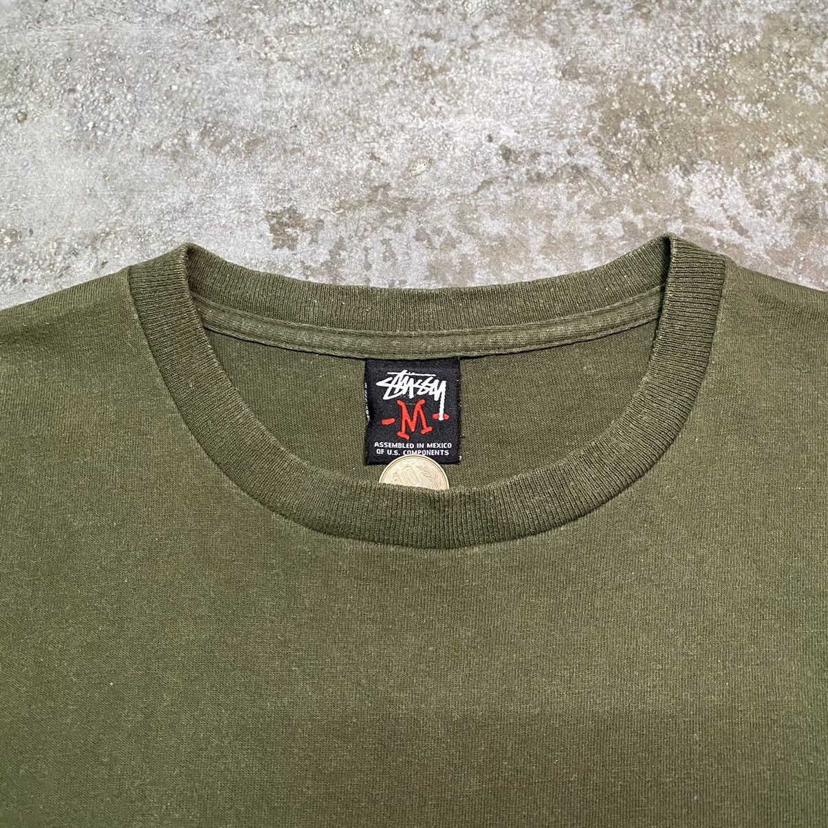 Stussy × Vintage VINTAGE STUSSY SIGN CAMO T SHIRT Size US M / EU 48-50 / 2 - 3 Thumbnail