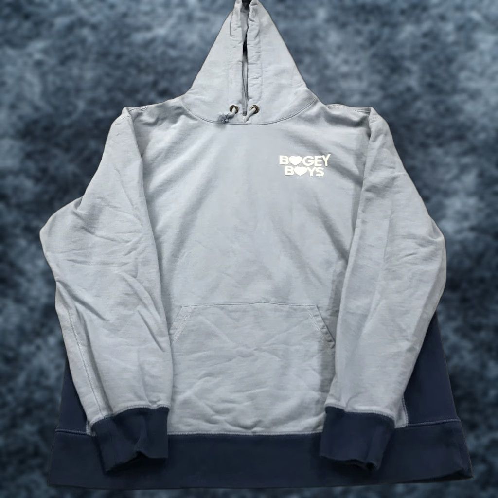Logo 7 Bogey Boys Hoodie Mens XL Blue Cotton Logo Golf Ebbets Field Flannels Sweatshirt Size US XL / EU 56 / 4 - 1 Thumbnail