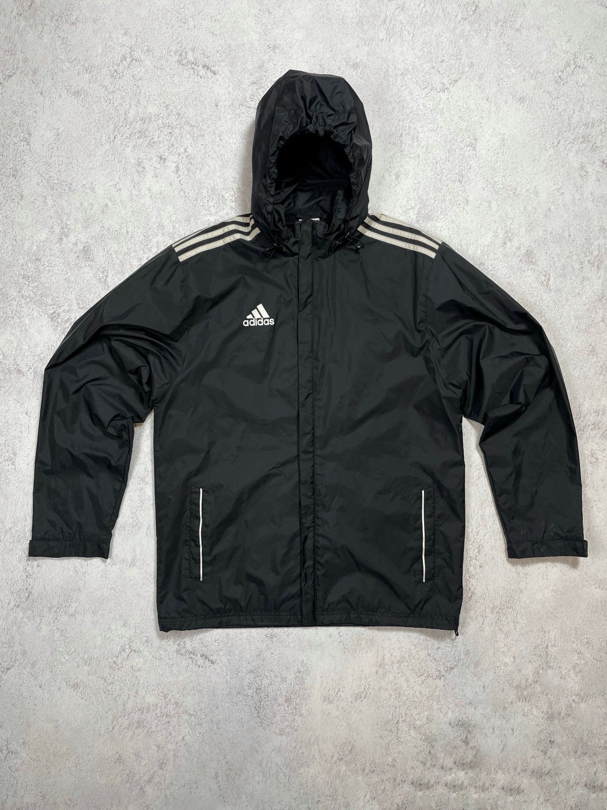 Vintage Adidas Windbreaker Rain Jacket Sportswear Size L Size US L / EU 52-54 / 3 - 1 Thumbnail