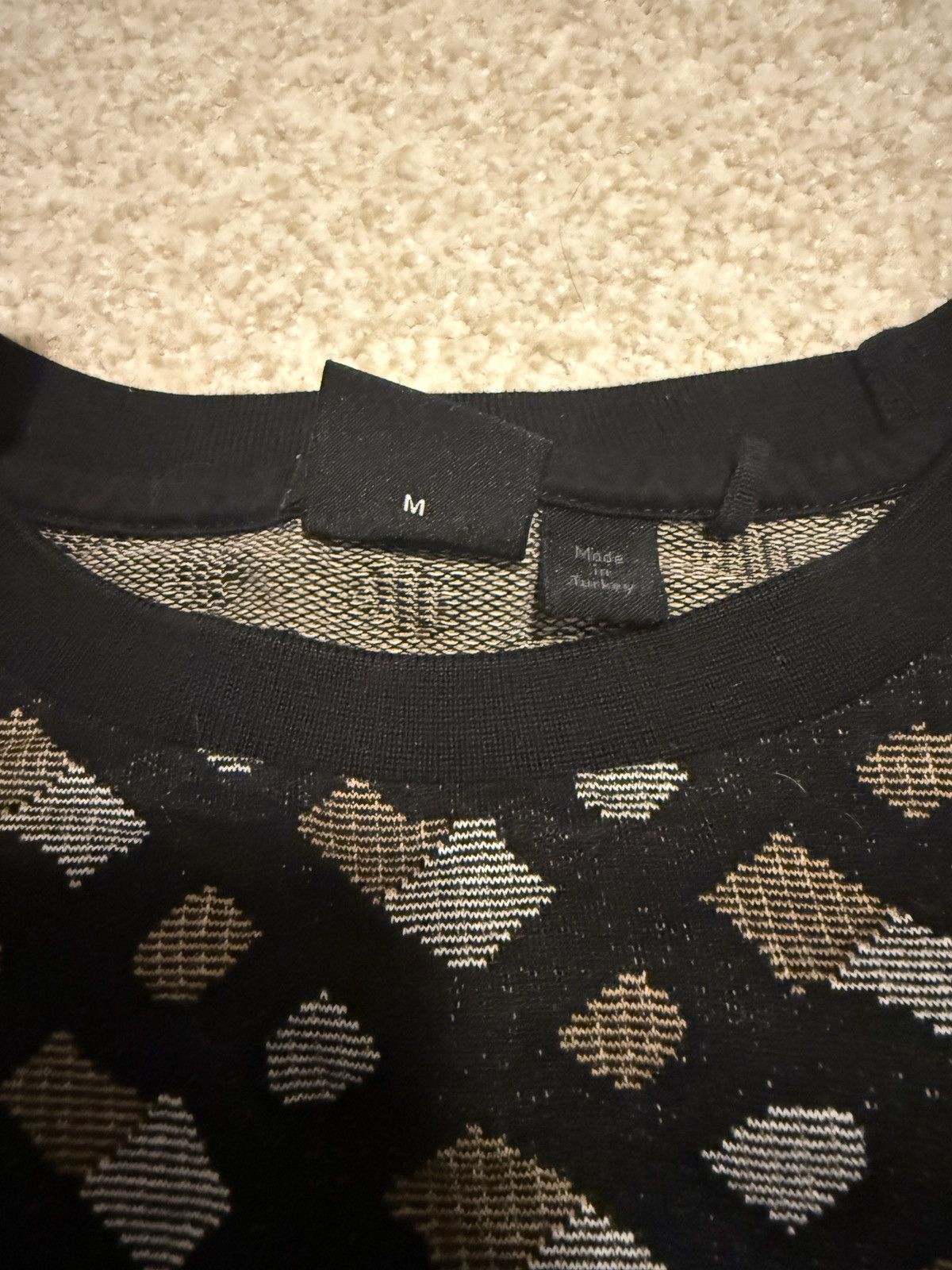 Hugo Boss Hugo Boss Logo-Print Jacquard Cotton T-Shirt Size US M / EU 48-50 / 2 - 3 Thumbnail