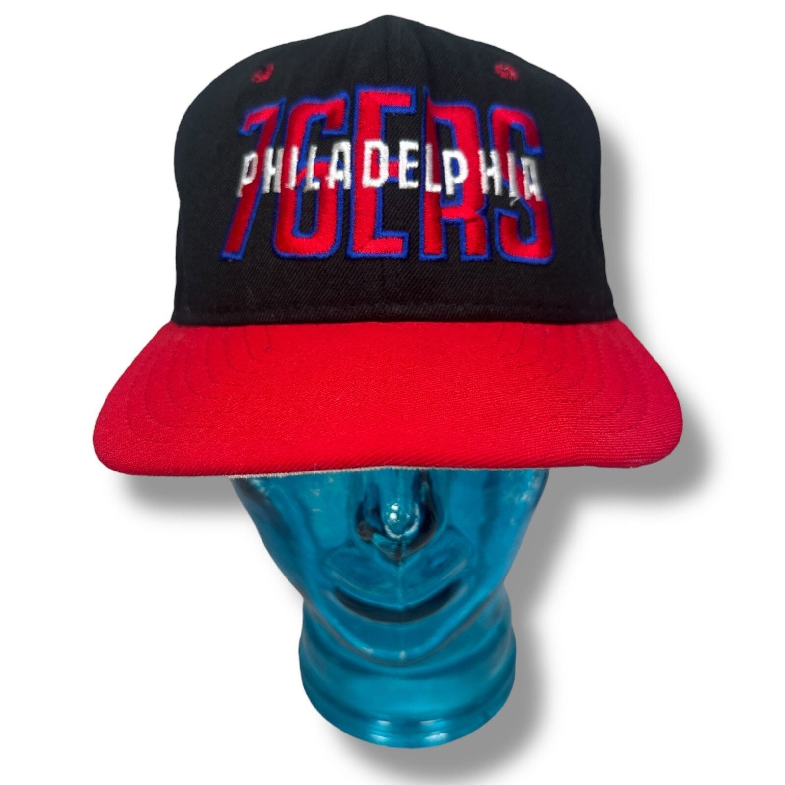 Other Vintage AJD Philadelphia 76ers Snapback Hat Men's Red Black Size ONE SIZE - 1 Thumbnail
