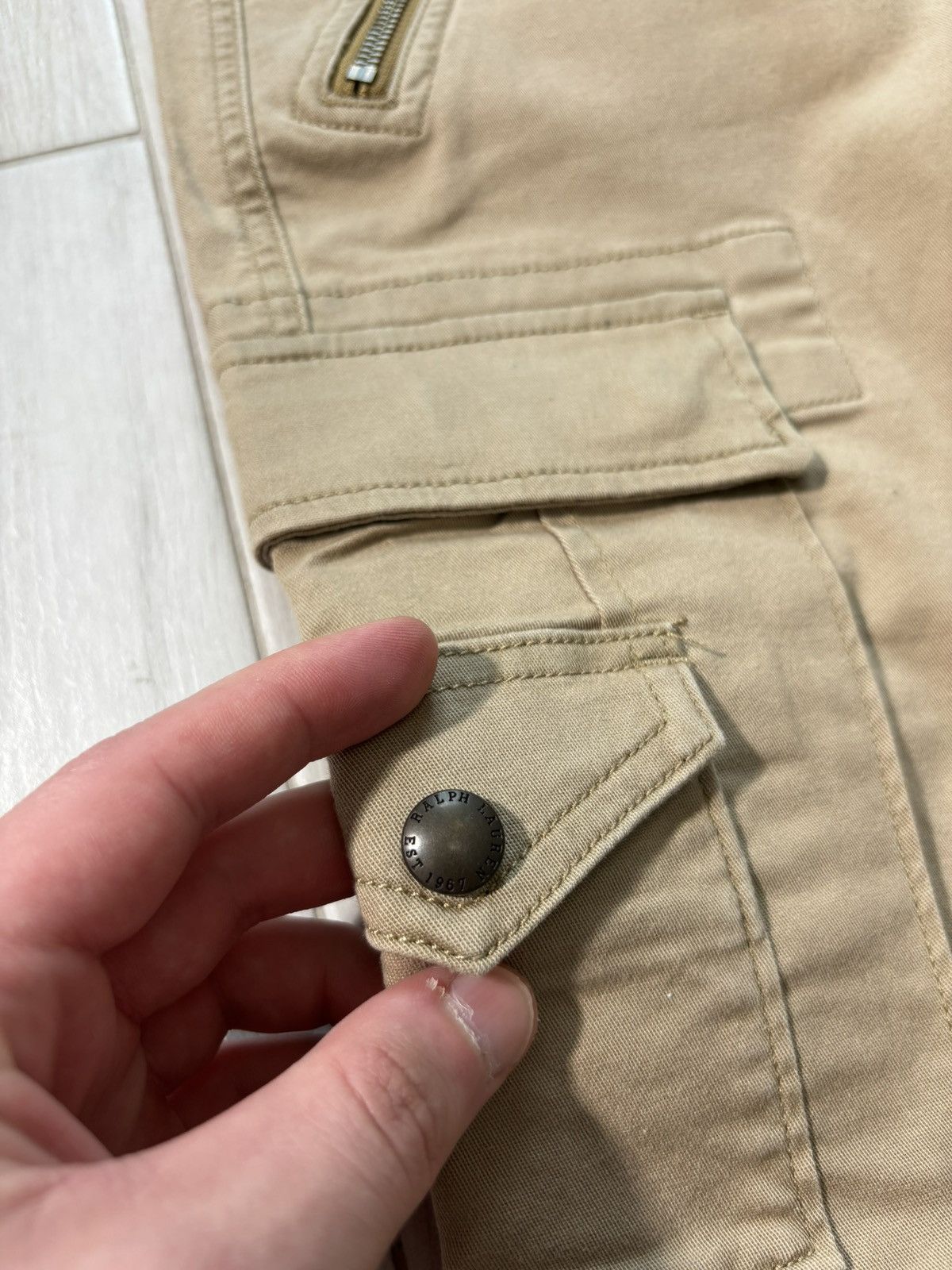 Polo Ralph Lauren Polo Ralph Lauren Cargo Pants Zipper Retro Rare Y2K Size 26" / US 2 / IT 38 - 5 Thumbnail