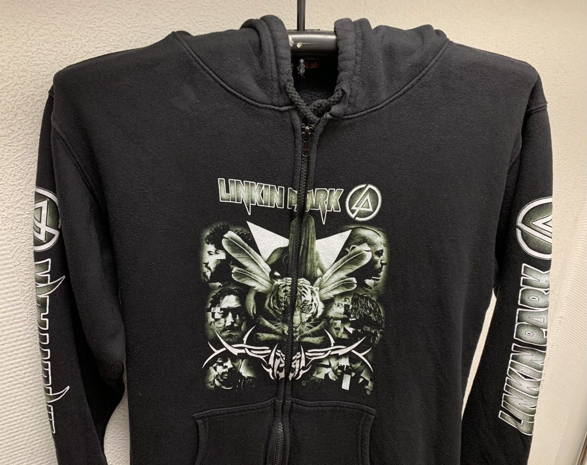 Band Tees Linkin Park vintage black zip hoodie L sz 1990th 90th full Size US L / EU 52-54 / 3 - 3 Thumbnail