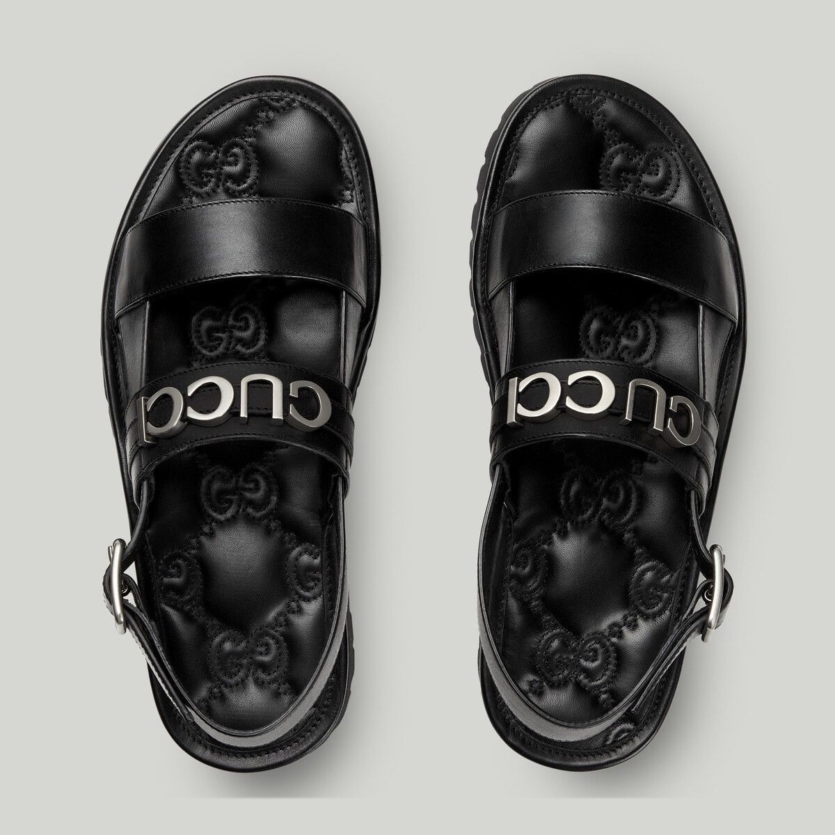 Gucci o1s1wg110225 Sandals in Black Size US 10.5 / EU 43-44 - 4 Thumbnail