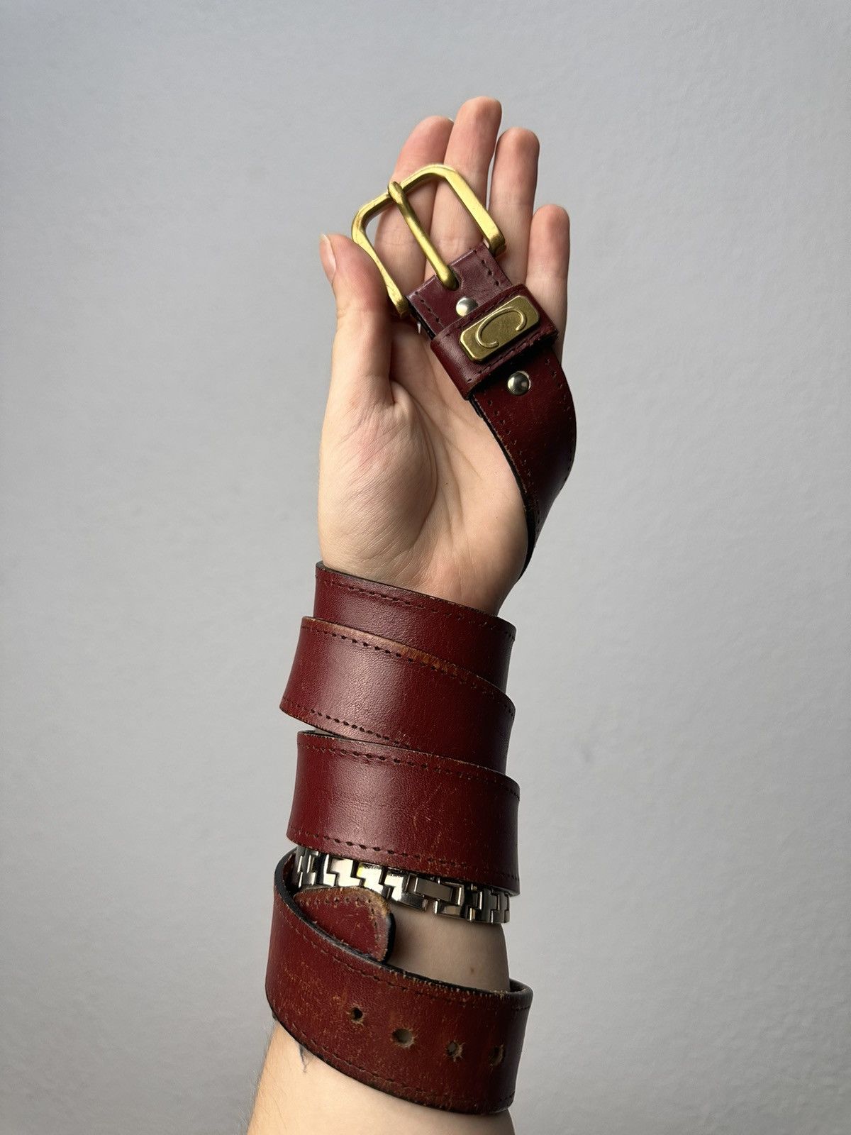 Other Vintage 90s Leather Belt Ifsixwasnine Hysteric Glamour Style Size ONE SIZE - 1 Thumbnail