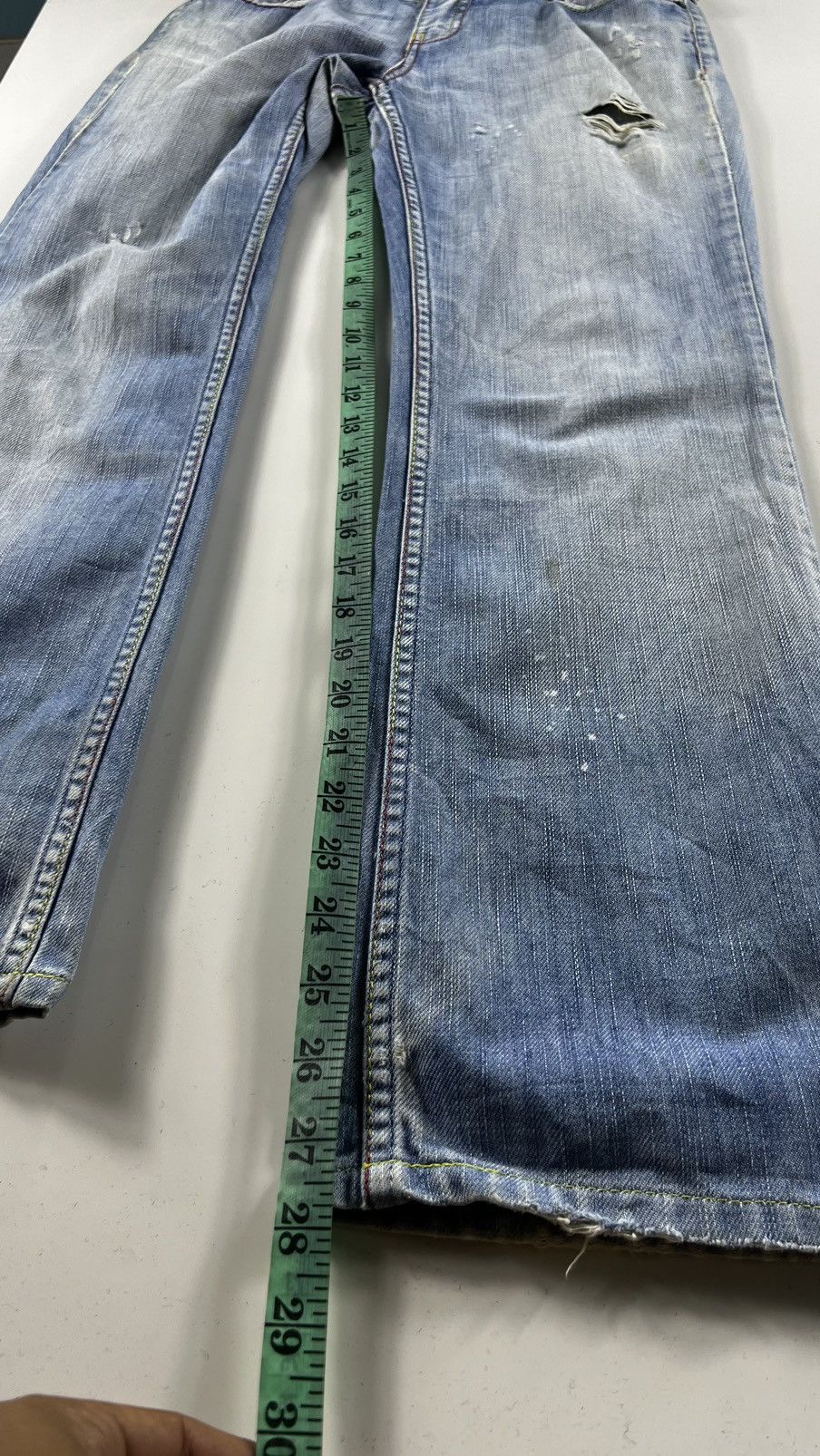 United Colors Of Benetton 🔥 United Colors Of Benetton Distressed denim pants Size 30" / US 8 / IT 44 - 9 Thumbnail