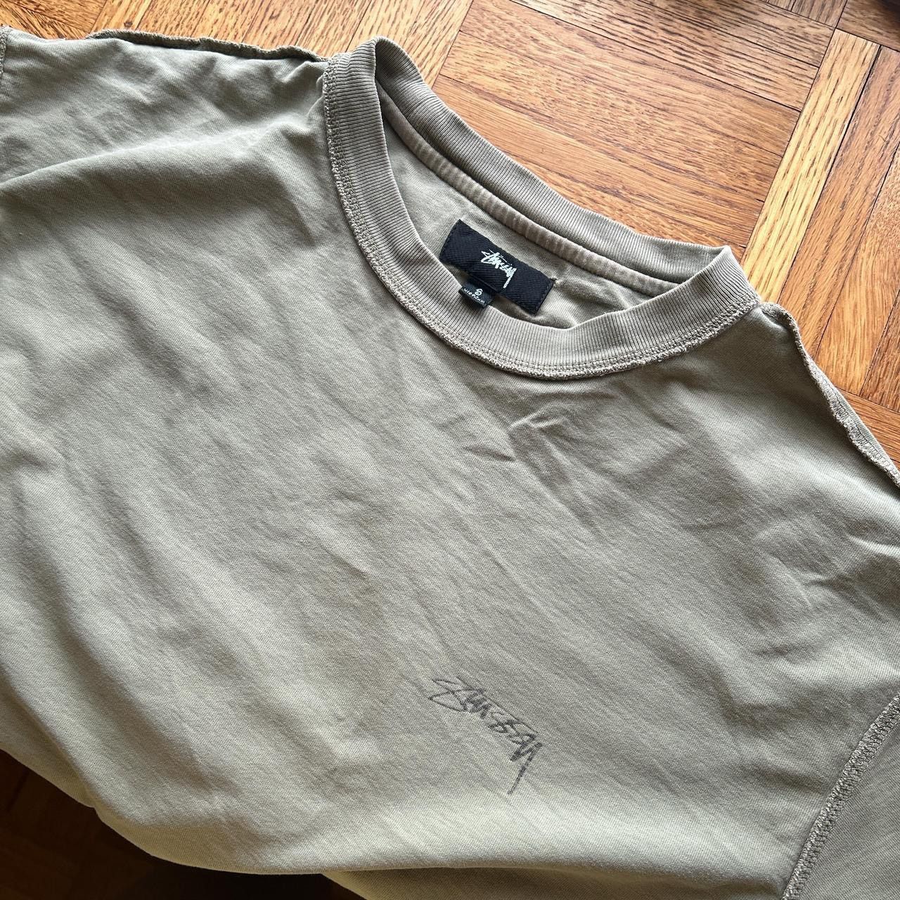 Stussy Stussy Army Green inside out logo tee Size US S / EU 44-46 / 1 - 3 Thumbnail