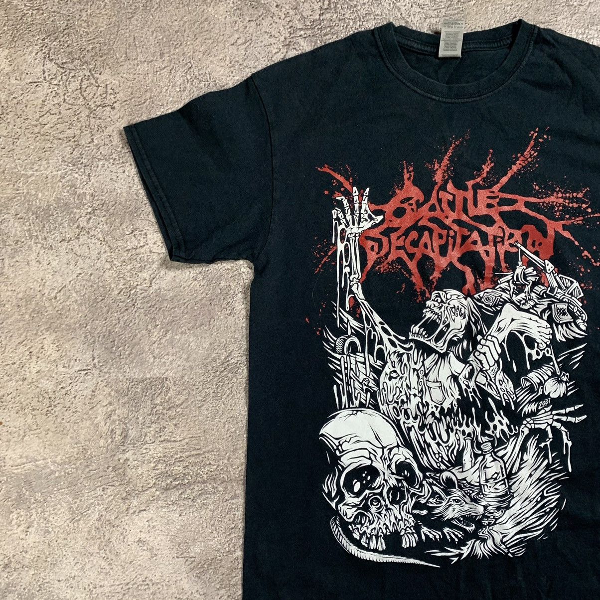 Vintage Vintage Y2K Graphic Tee Skulls Horror Punk Streetwear Boxy M Size US M / EU 48-50 / 2 - 4 Thumbnail