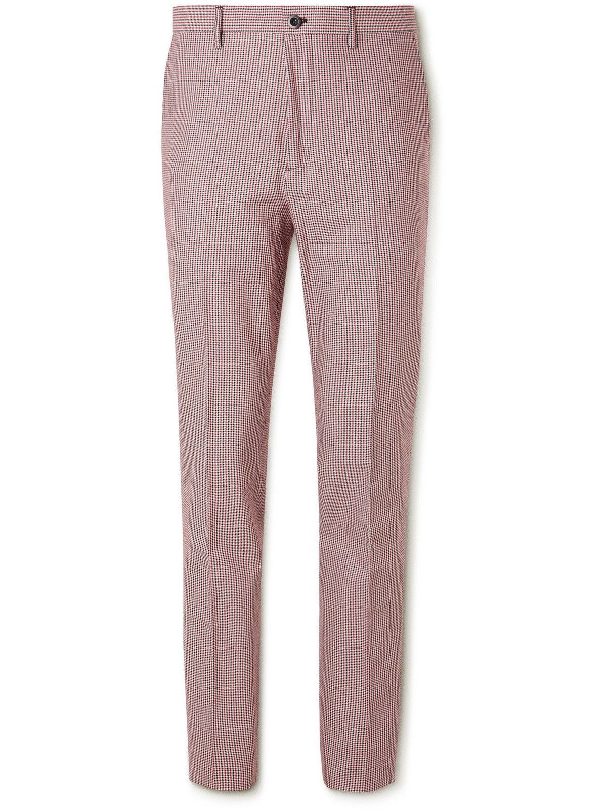 Mr P. Tapered Puppytooth Stretch-Cotton Golf Trousers Size US 32 / EU 48 - 1 Thumbnail
