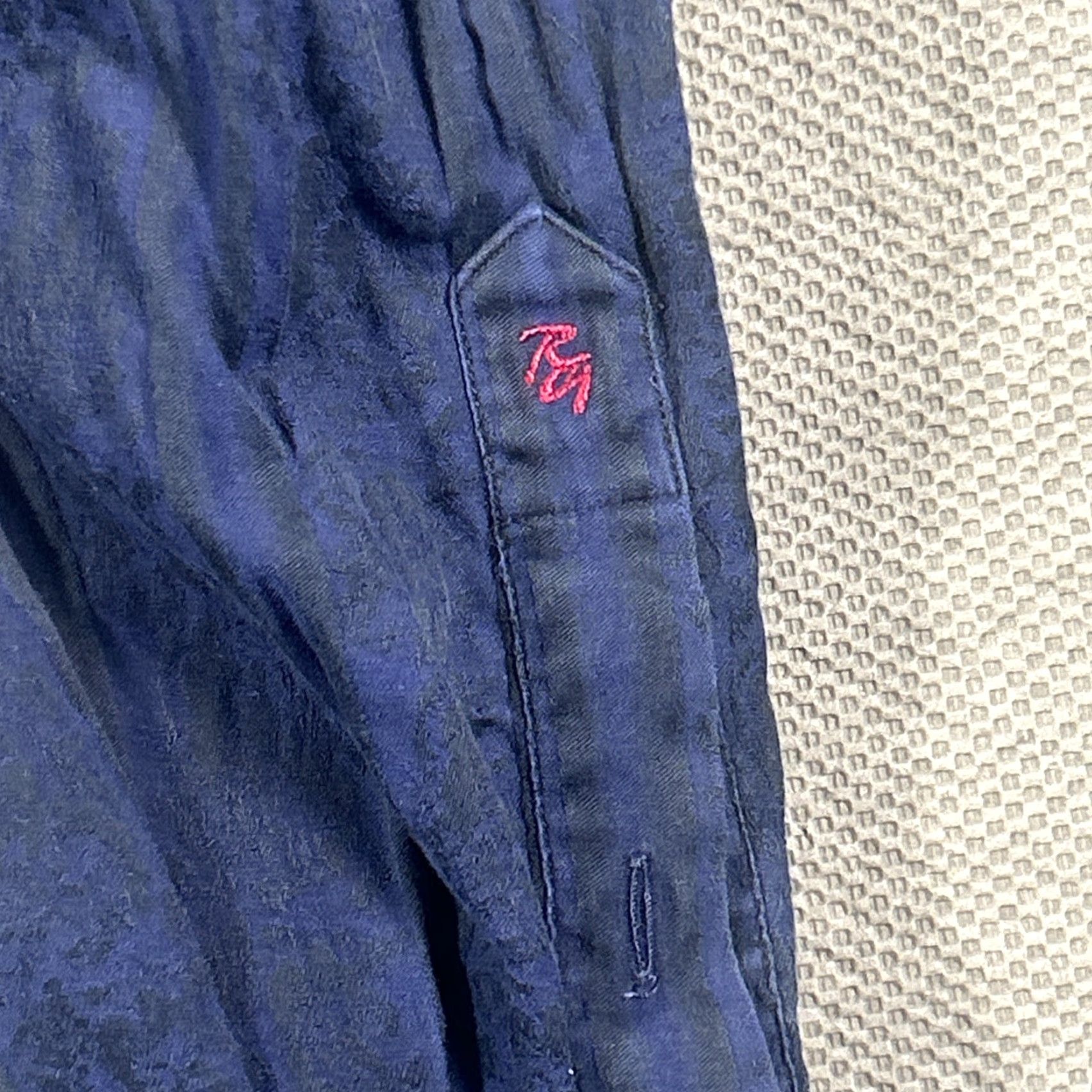 Robert Graham Robert Graham Shirt Mens Medium Blue Flip Cuff Pearl Button Size US M / EU 48-50 / 2 - 7 Thumbnail
