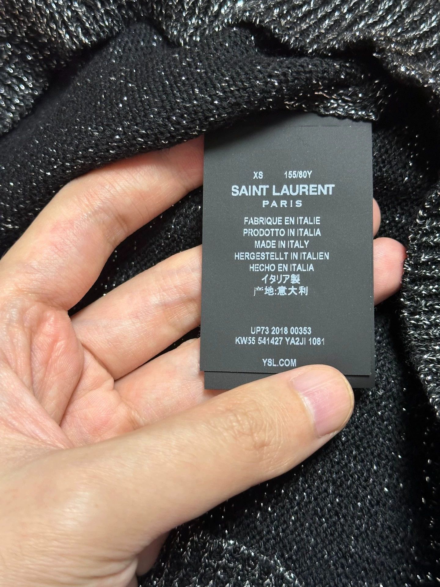 Saint Laurent Paris Saint Laurent Women's Silver-Thread Turtleneck Sweater Size XS / US 0-2 / IT 36-38 - 8 Thumbnail