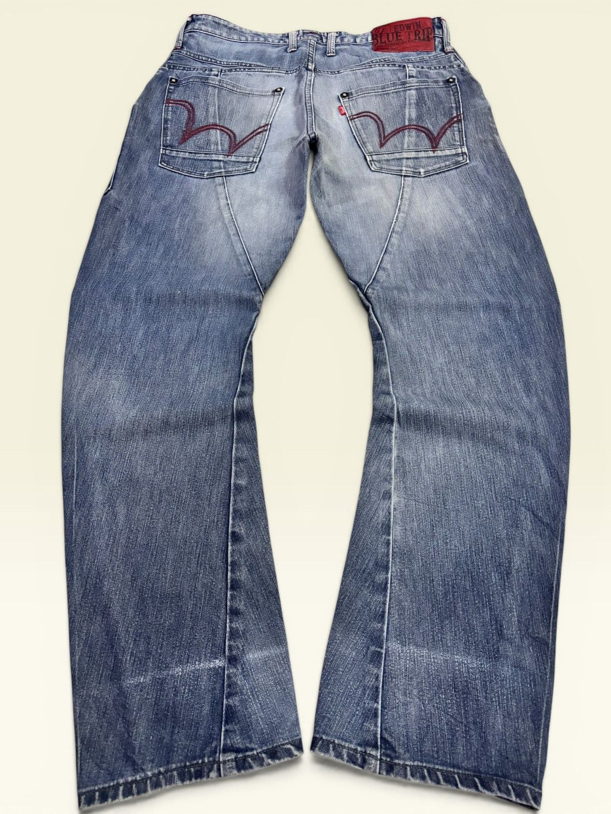Comme des Garcons Japan Edwin Blue Trip Cargo Ultility Fade Jeans Size US 34 / EU 50 - 2 Thumbnail