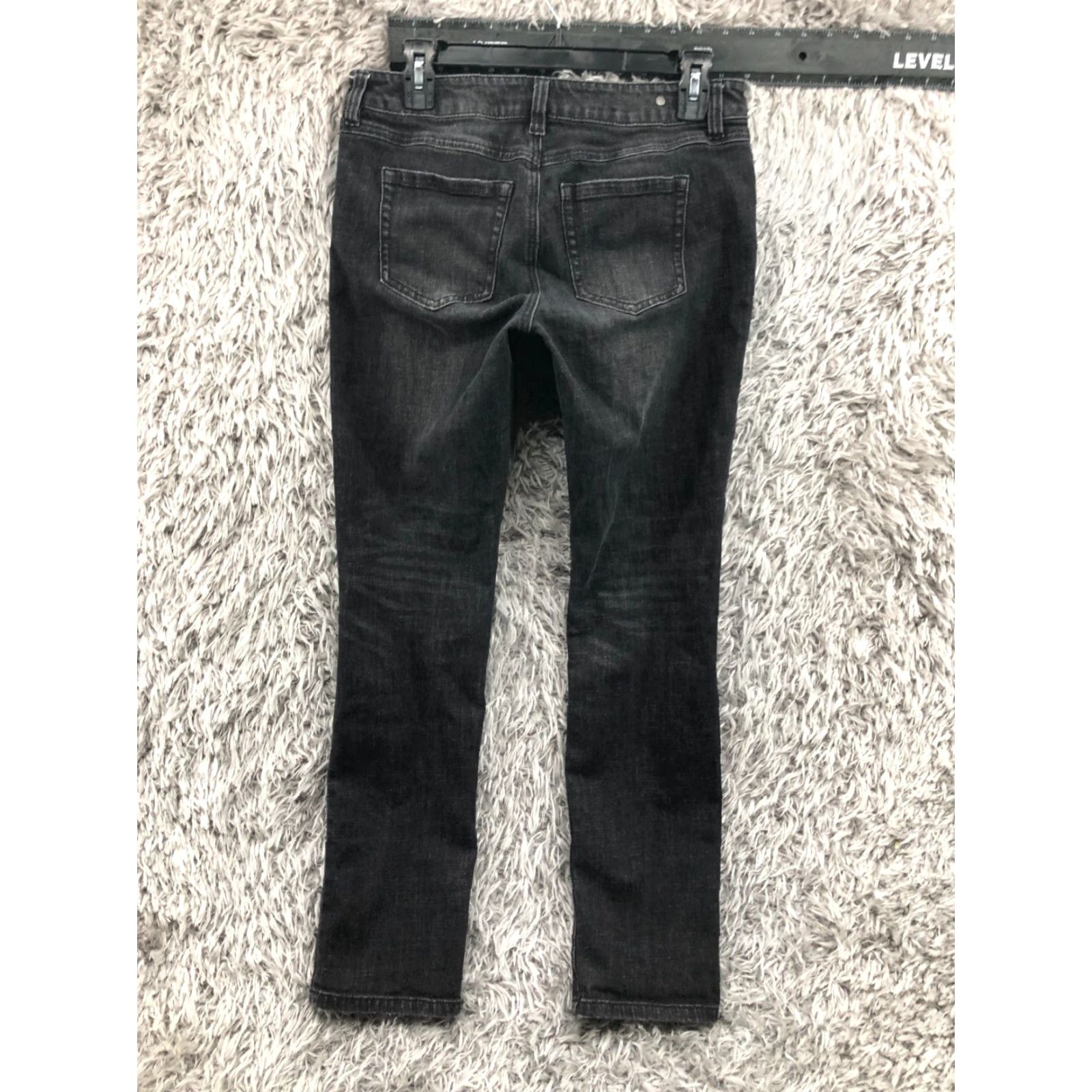 Vintage Cabi Jeans Slim Boyfriend Size 4 Womens Dark Wash Black Denim 5-Pocket Design Jeans Pattern: Solid Modern Womens Jeans Size 27" / US 4 / IT 40 - 7 Thumbnail