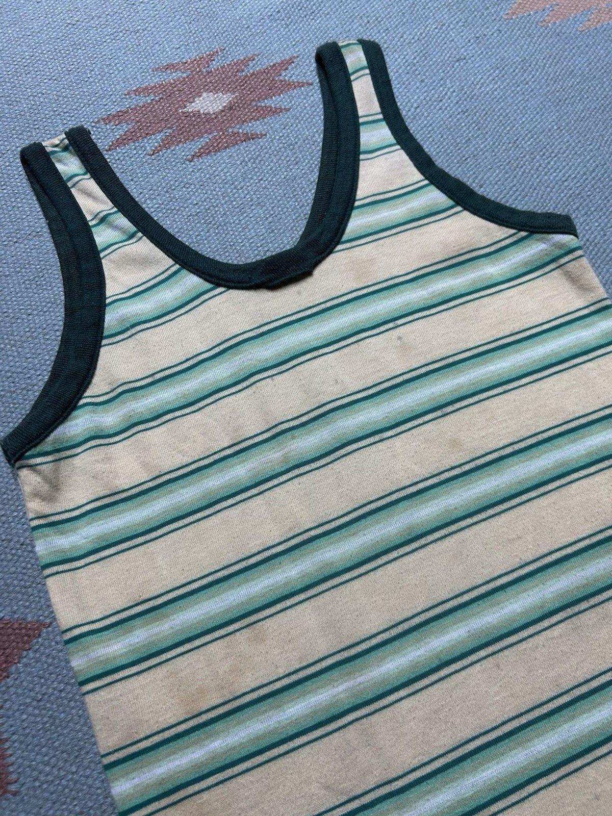 Vintage Vintage 70s striped tank top shirt soft youth kids medium? Size XXS / US 00 / IT 34 - 7 Thumbnail
