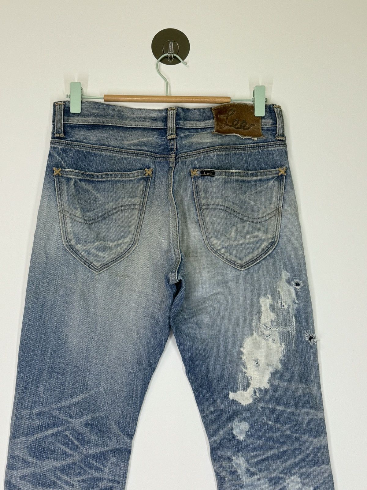 If Six Was Nine × Lee × Vintage Flare Lee Raider Muddy Acid Wash Boot Cut Style Denim Size US 29 - 11 Thumbnail