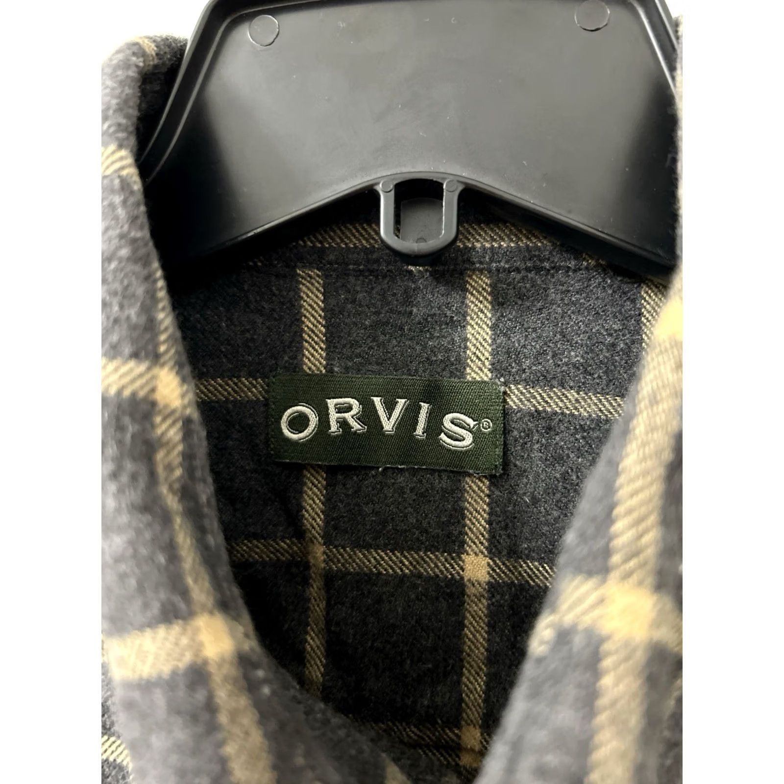 Orvis Orvis Shirt Mens XL Gray Plaid Flannel 100% Cotton Long Sleeve Button-Down Collared Size US XL / EU 56 / 4 - 6 Thumbnail