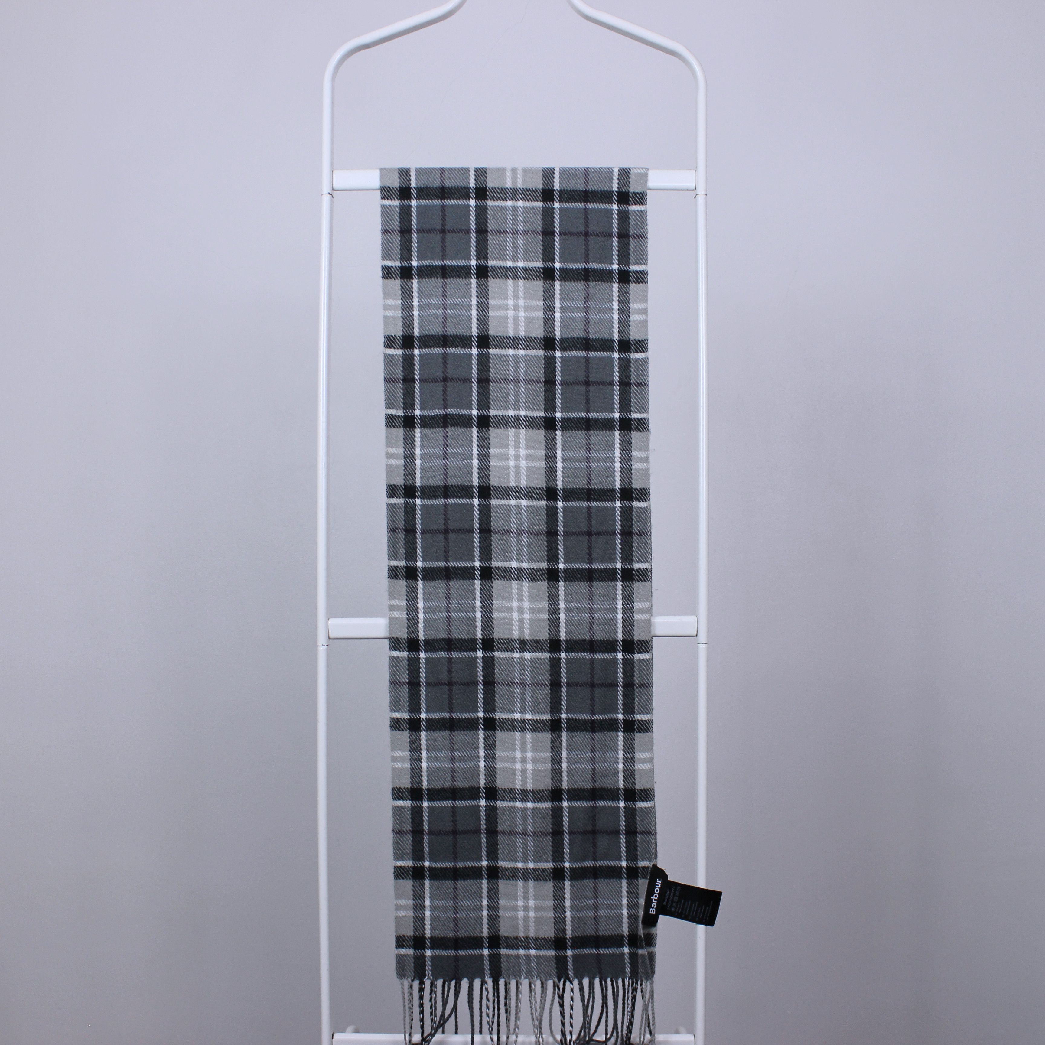 Barbour Barbour scarf men acryl gray multi one size Size ONE SIZE - 2 Thumbnail