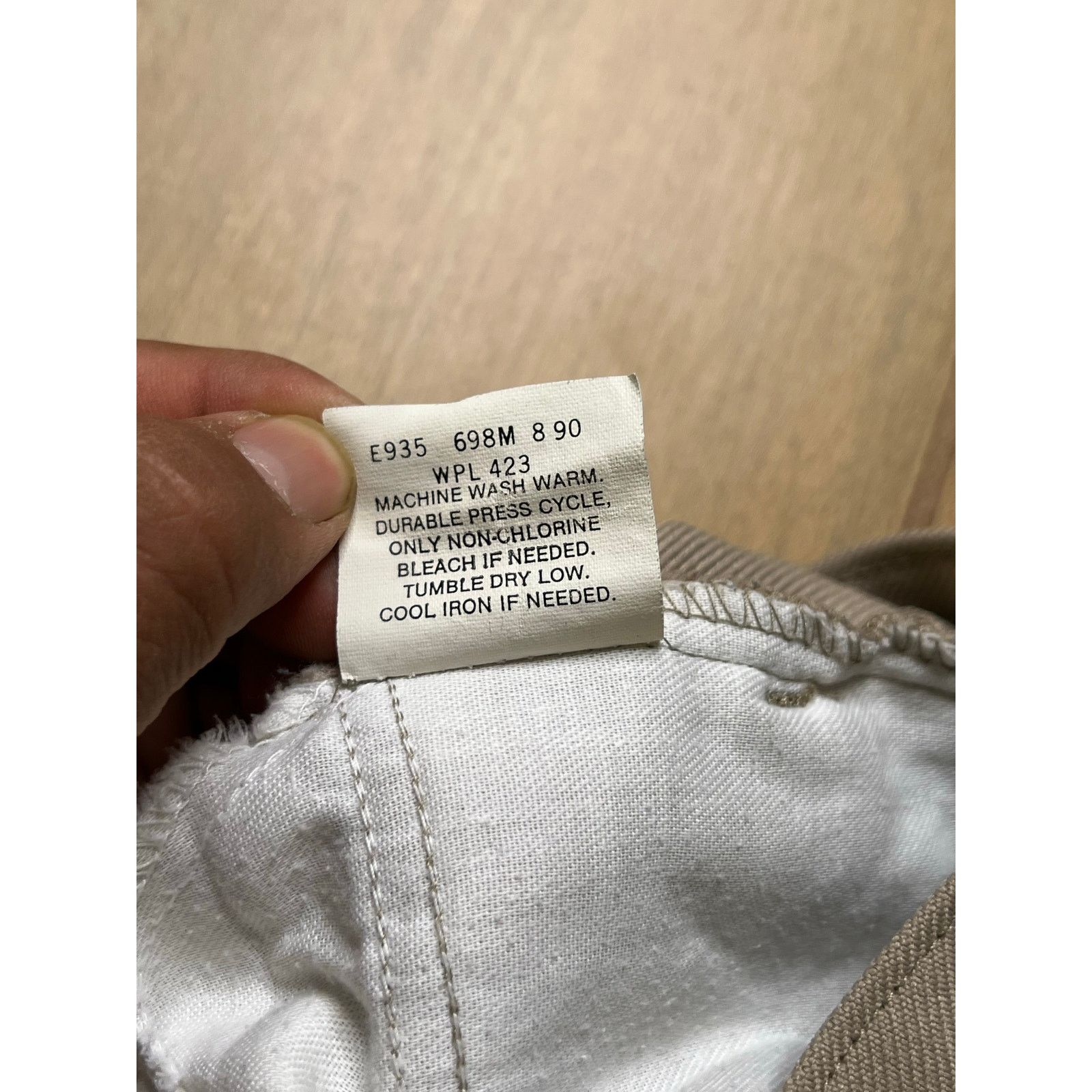 Levi's Vintage Levi’s Action Slacks Pants USA 34x28 Beige Scovill Size US 34 / EU 50 - 7 Thumbnail