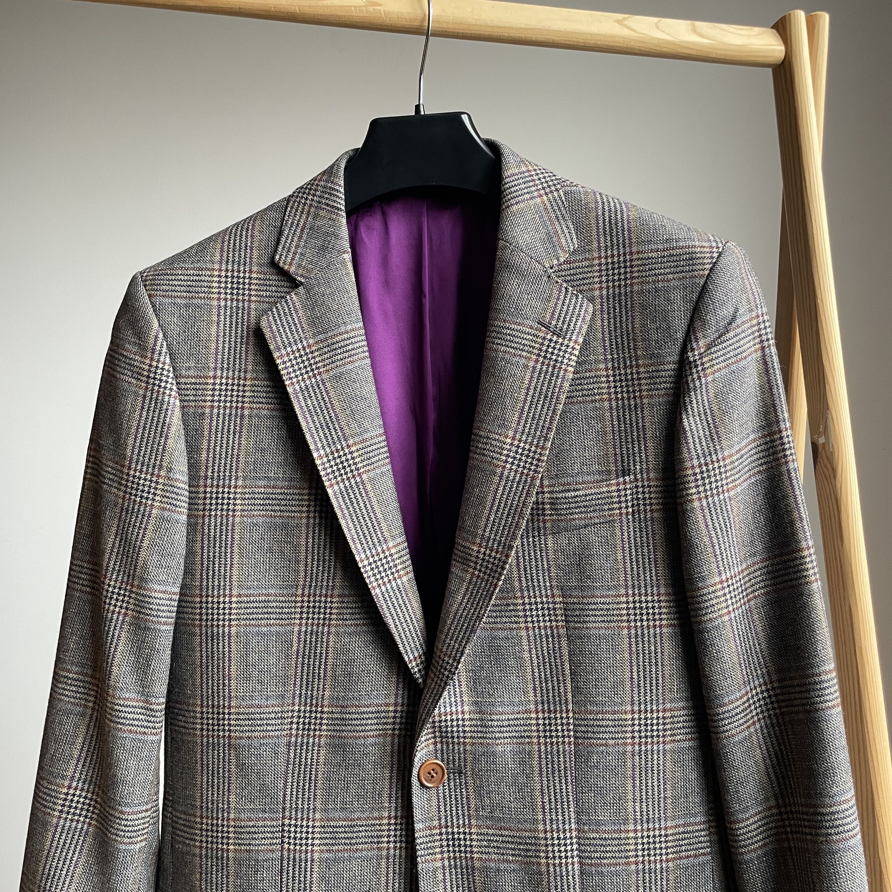 Magee Magee Ireland Nice T2 Plaid Wool Blazer Size 36R - 4 Thumbnail