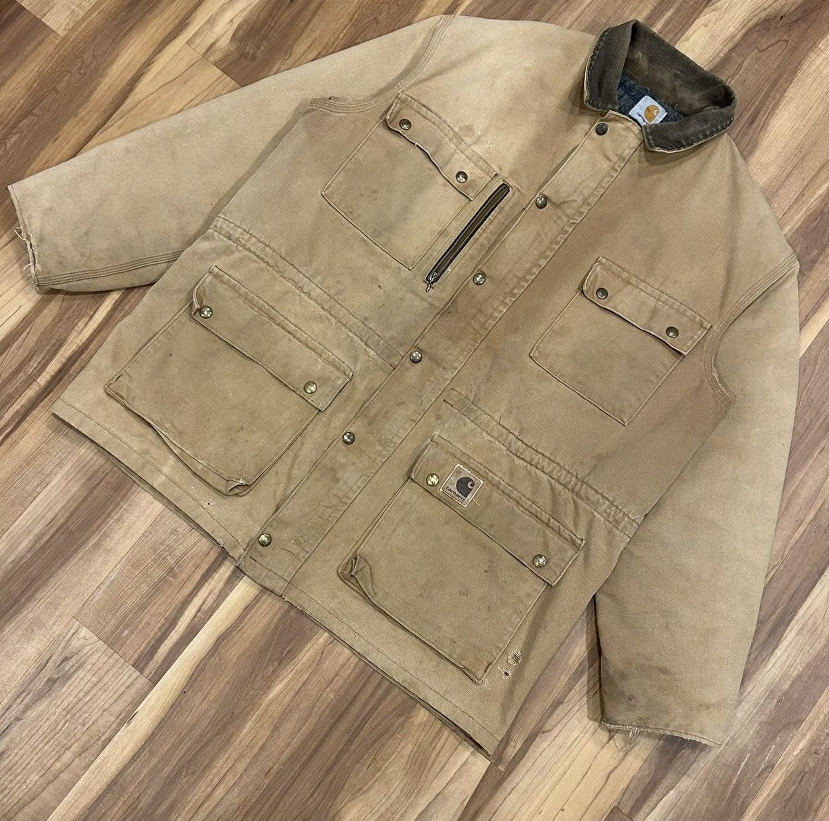 Carhartt Vintage Carhartt Blanket Lined Chore Jacket Size US XL / EU 56 / 4 - 2 Thumbnail