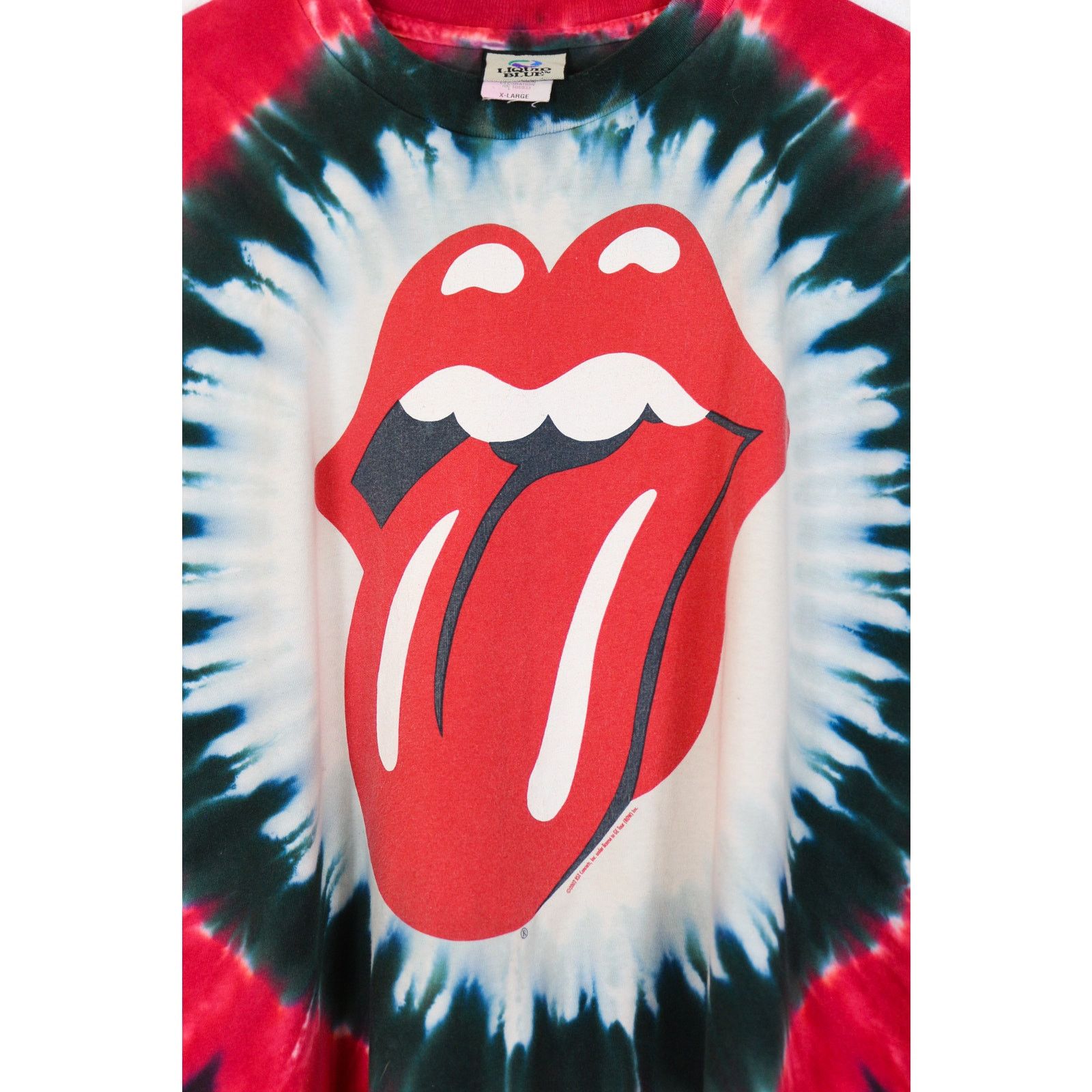 The Rolling Stones Vintage The Rolling Stones Lips Tie Dye T-shirt Tee Y2K 90s Size US XL / EU 56 / 4 - 3 Thumbnail