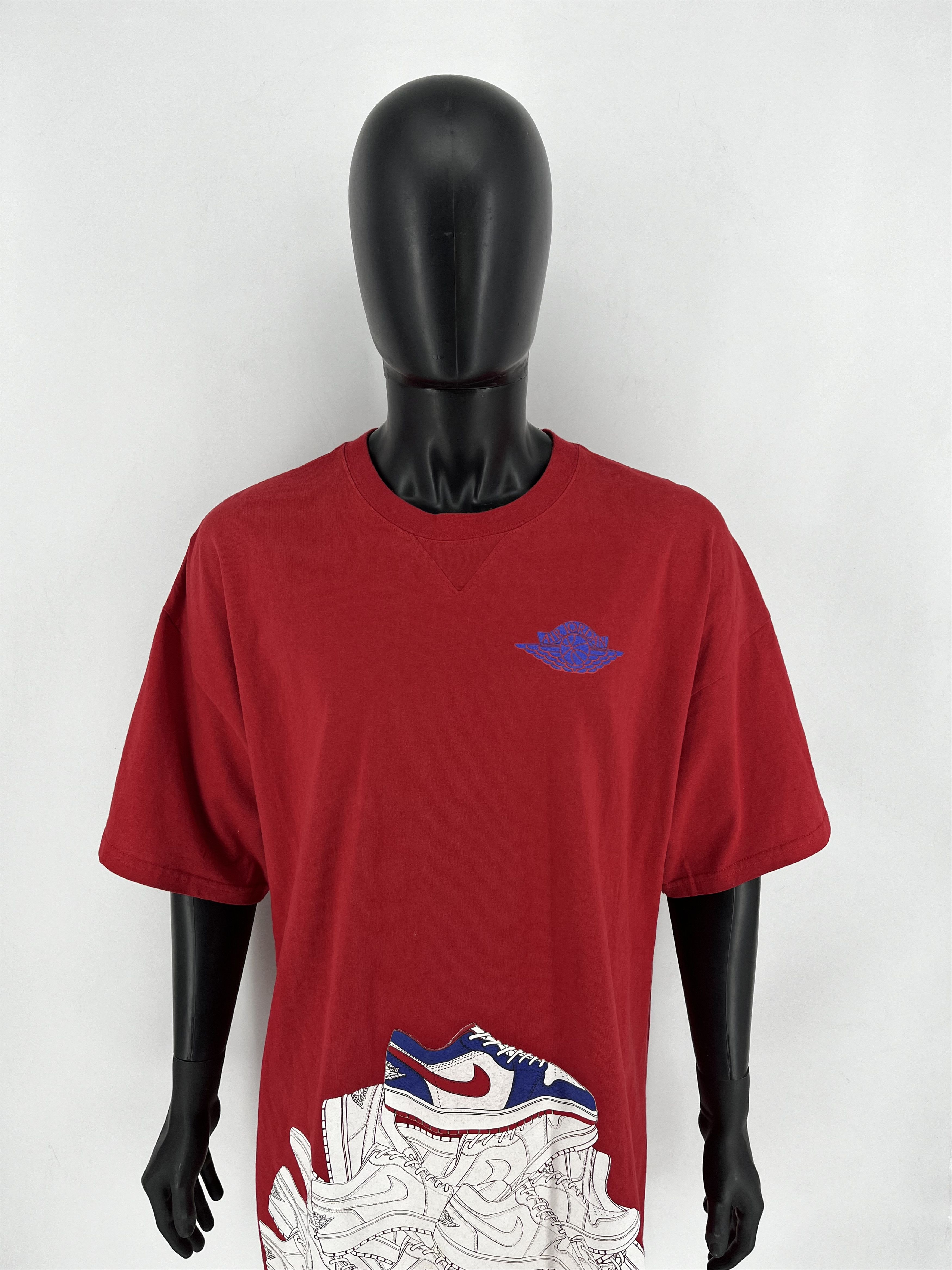 AJ Air Jordan Double Side Flight Shirt Jump Man Big Size XXL