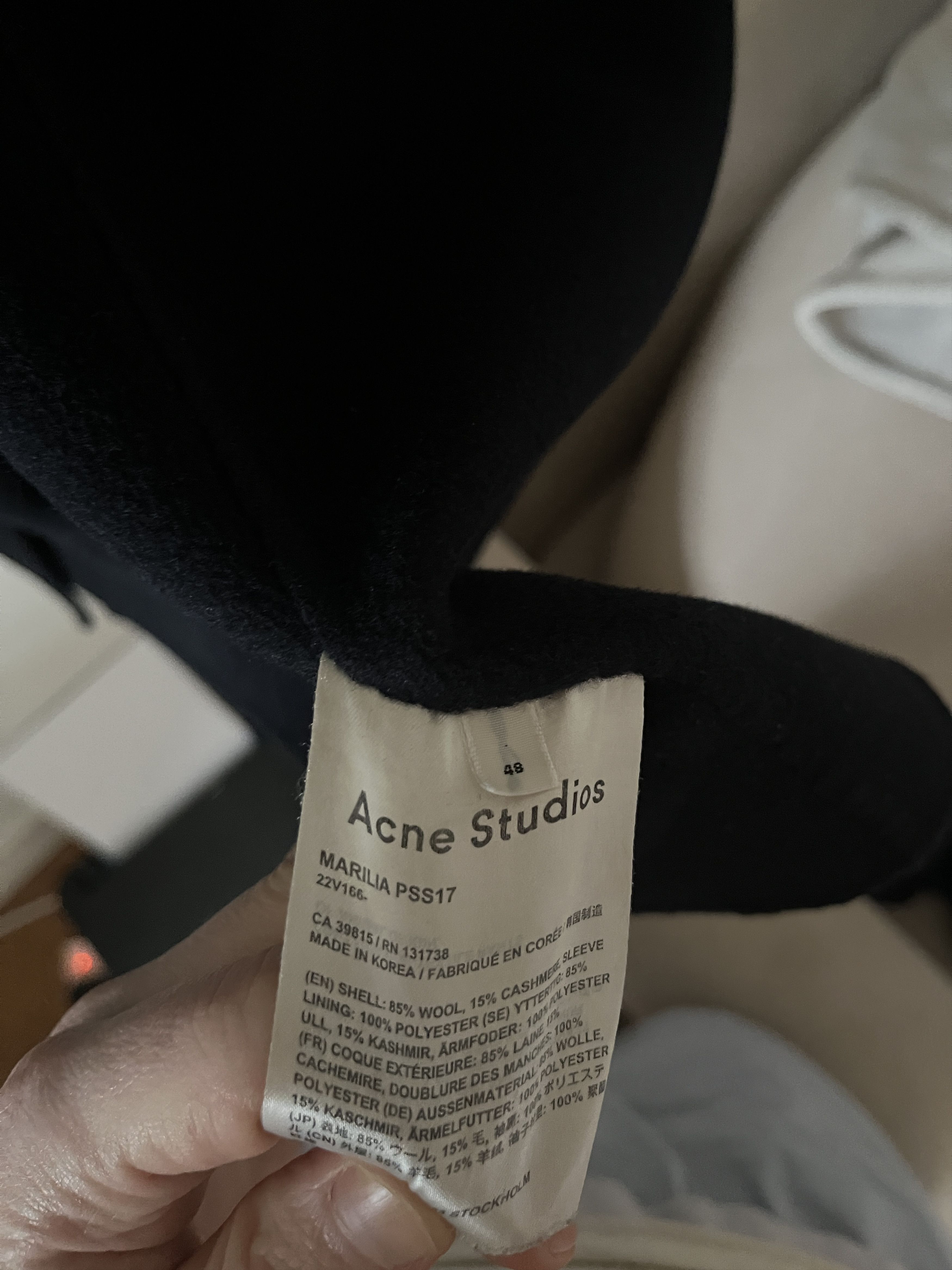Acne Studios MARILIA COAT PSS17 Size US M / EU 48-50 / 2 - 18 Thumbnail