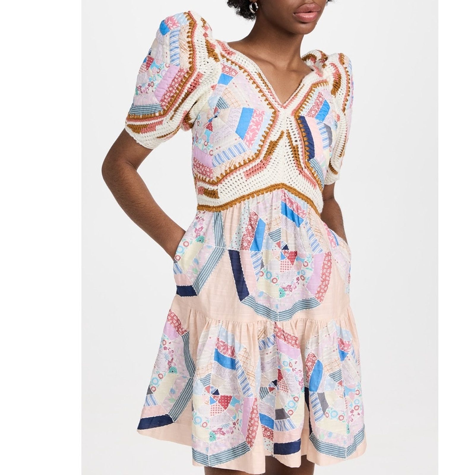 Sea New York Sea New York Quin Mini Dress patchwork quilted size XS Size XS / US 0-2 / IT 36-38 - 1 Thumbnail