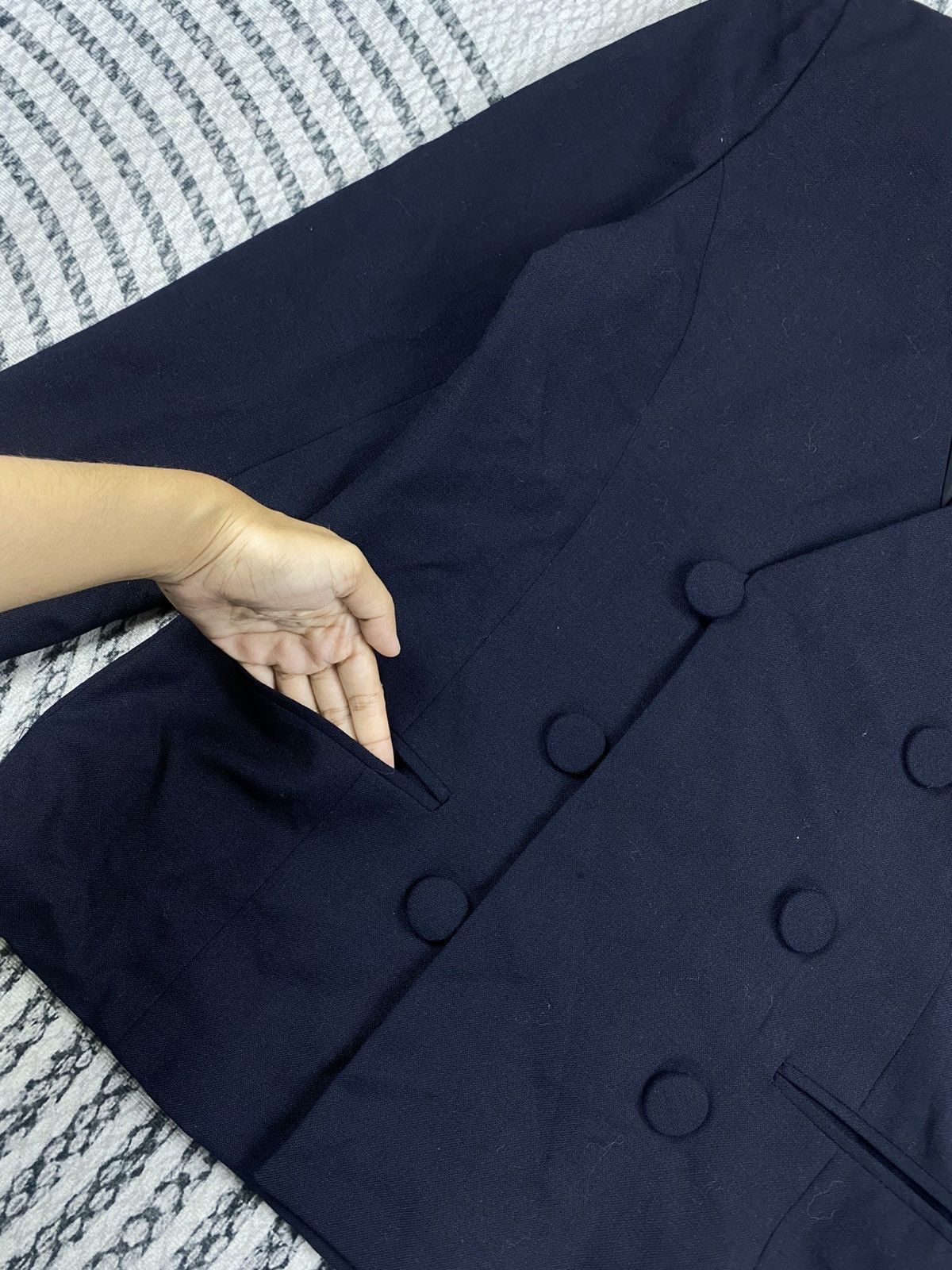 Chloe Vitg Miss Chloe’ Navy Color Double Breasted Jacket Size M / US 6-8 / IT 42-44 - 6 Thumbnail