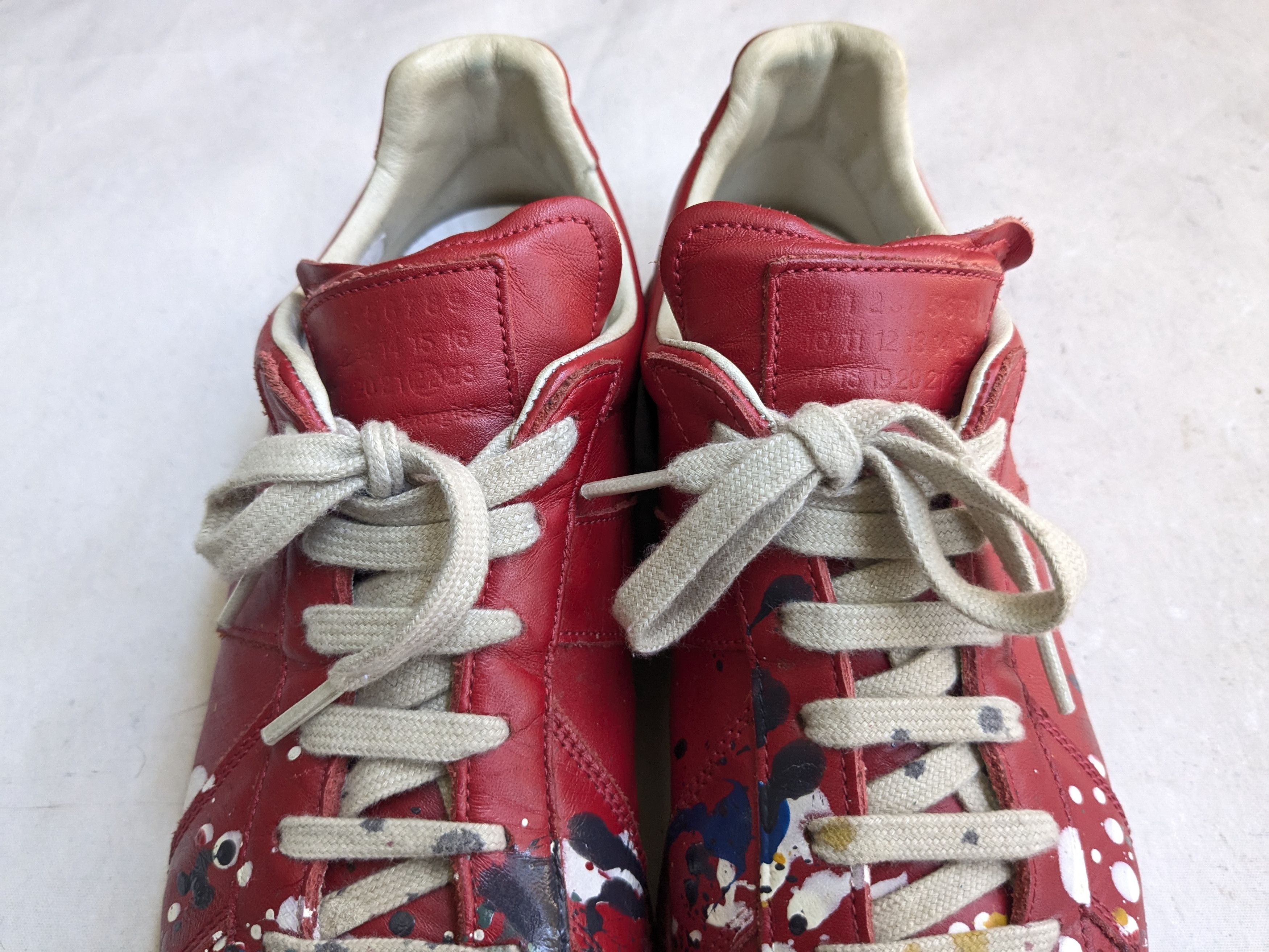 Maison Margiela Maison Margiela GAT Replica Red Paint Splatter 8 41 Size US 8 / EU 41 - 4 Thumbnail