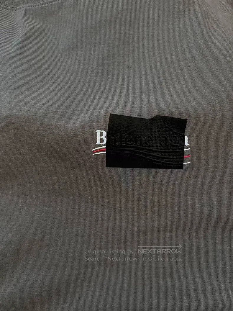 Balenciaga Balenciaga Logo Letter Print Crew Neck Short Sleeve T-Shir Size US XL / EU 56 / 4 - 3 Thumbnail