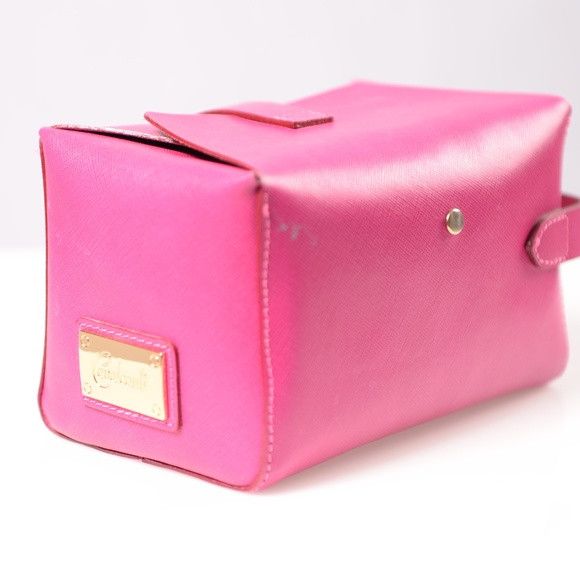 Cavalcanti Italian Satchel Hot Pink