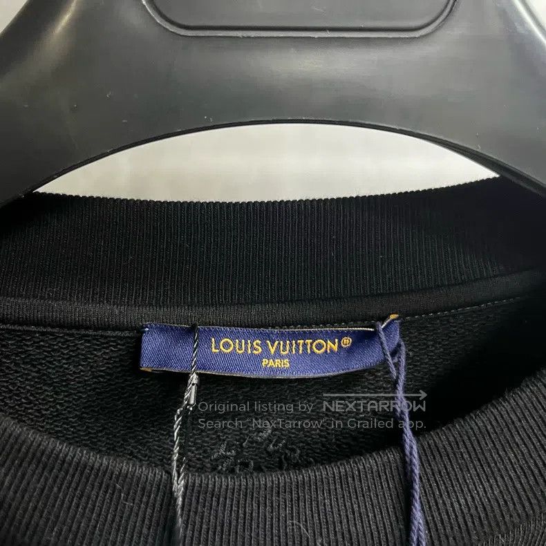 Louis Vuitton Louis Vuitton 24 Black monogrammed crewneck long sleeve sw Size US XXL / EU 58 / 5 - 2 Thumbnail