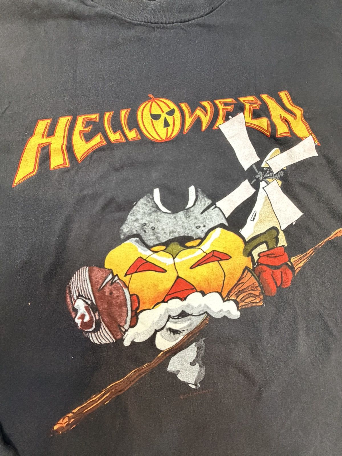 Band Tees Vintage 1993 Helloween Euro Tour Long Sleeve Size US XL / EU 56 / 4 - 4 Thumbnail