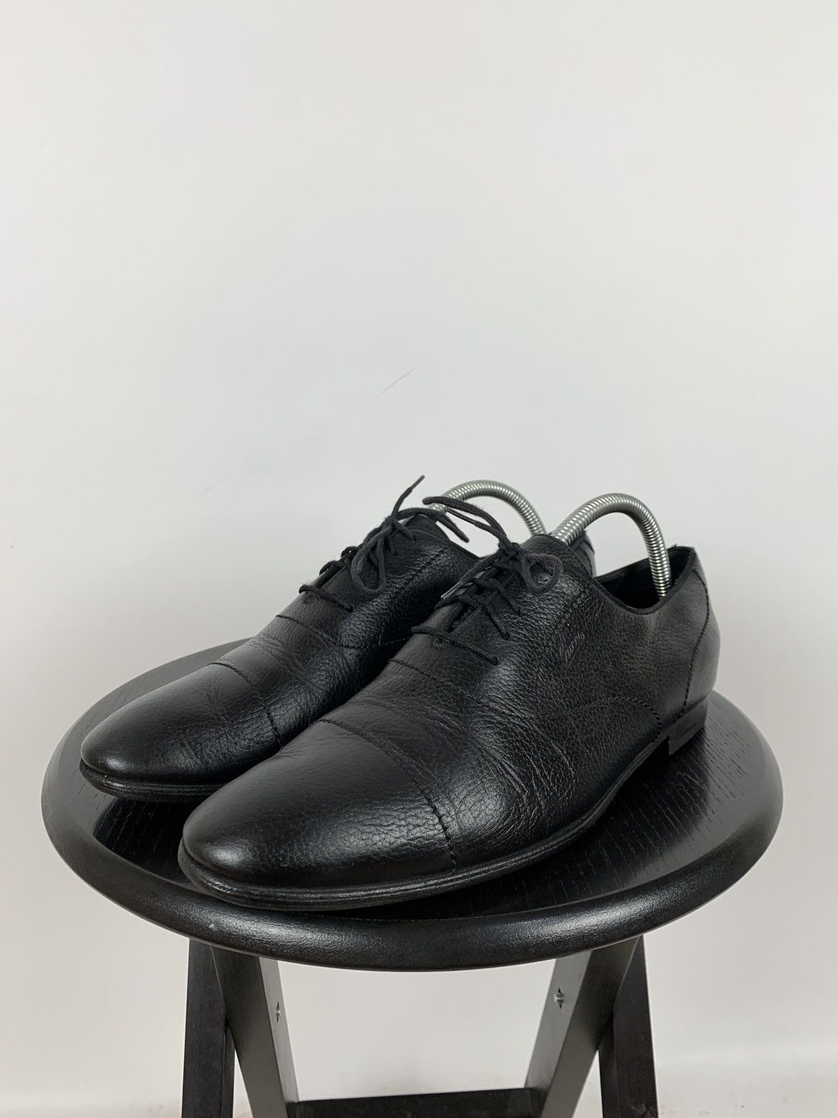 Gucci Gucci Black Leather Oxford Shoes Size US 8 / EU 41 - 7 Thumbnail