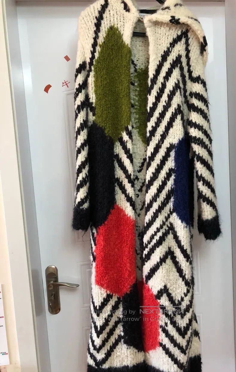 Valentino Valentino Sweater mohair coat hooded coat Size S / US 4 / IT 40 - 1 Thumbnail