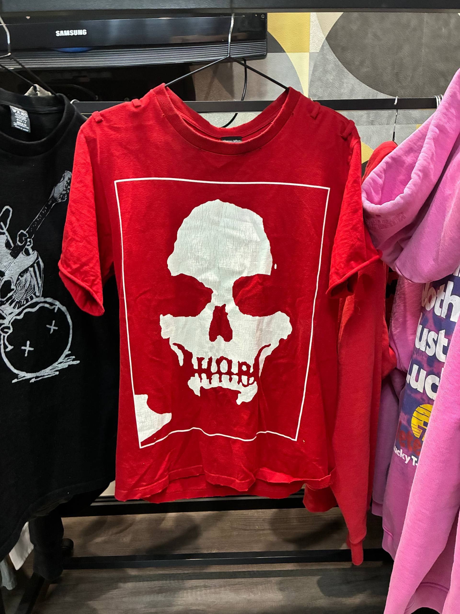 Number (N)ine Charles Manson SS06 Red T Shirt Size US M / EU 48-50 / 2 - 2 Thumbnail