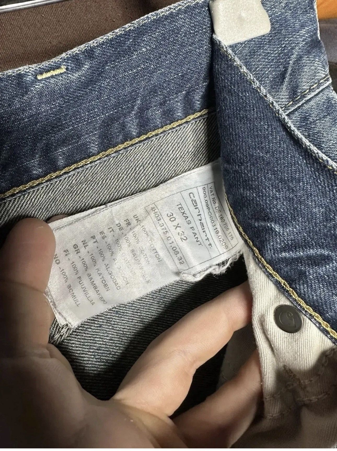 Carhartt 30/32 Carhartt Texas Denim Pants Jeans Rarest Punk Y2K Size US 30 / EU 46 - 4 Thumbnail