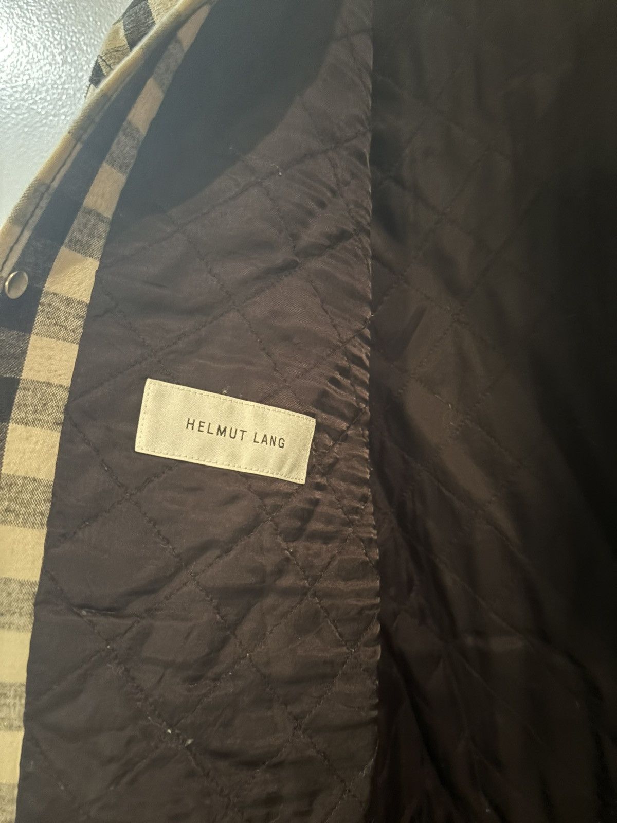 Helmut Lang Helmut Lang oversized gingham check flannel padded jacket Size US L / EU 52-54 / 3 - 5 Thumbnail