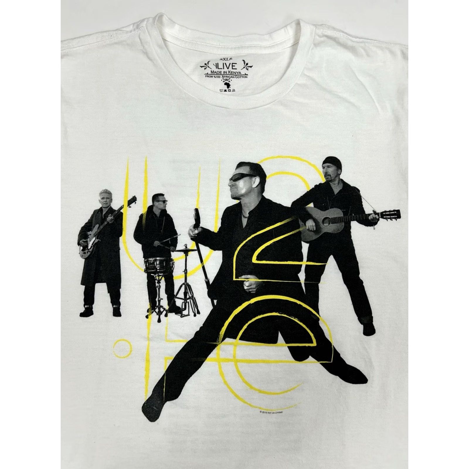 American Apparel U2 Innocence Experience Tour 2015 T-Shirt Large White American Apparel Men Size US L / EU 52-54 / 3 - 2 Thumbnail