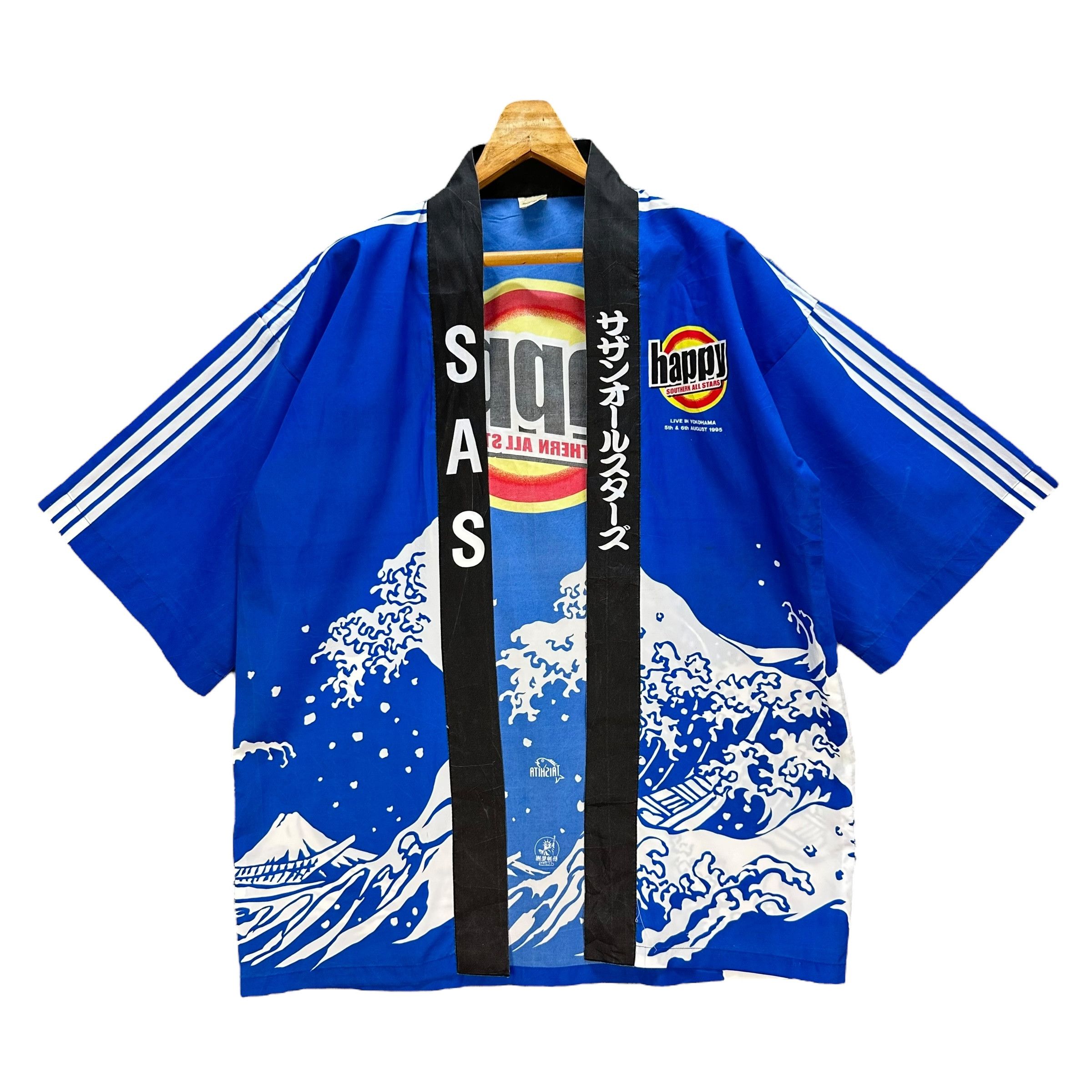 Japanese Brand TAISHITA SAS Southern All Star Tsunami Kimono #A22-0512 Size US L / EU 52-54 / 3 - 1 Thumbnail