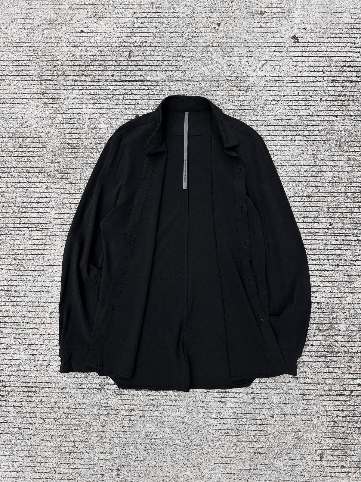 Kazuyuki Kumagai Attachment Attachment Black Ayanasu Concealed Placket Shirts Size US M / EU 48-50 / 2 - 2 Thumbnail