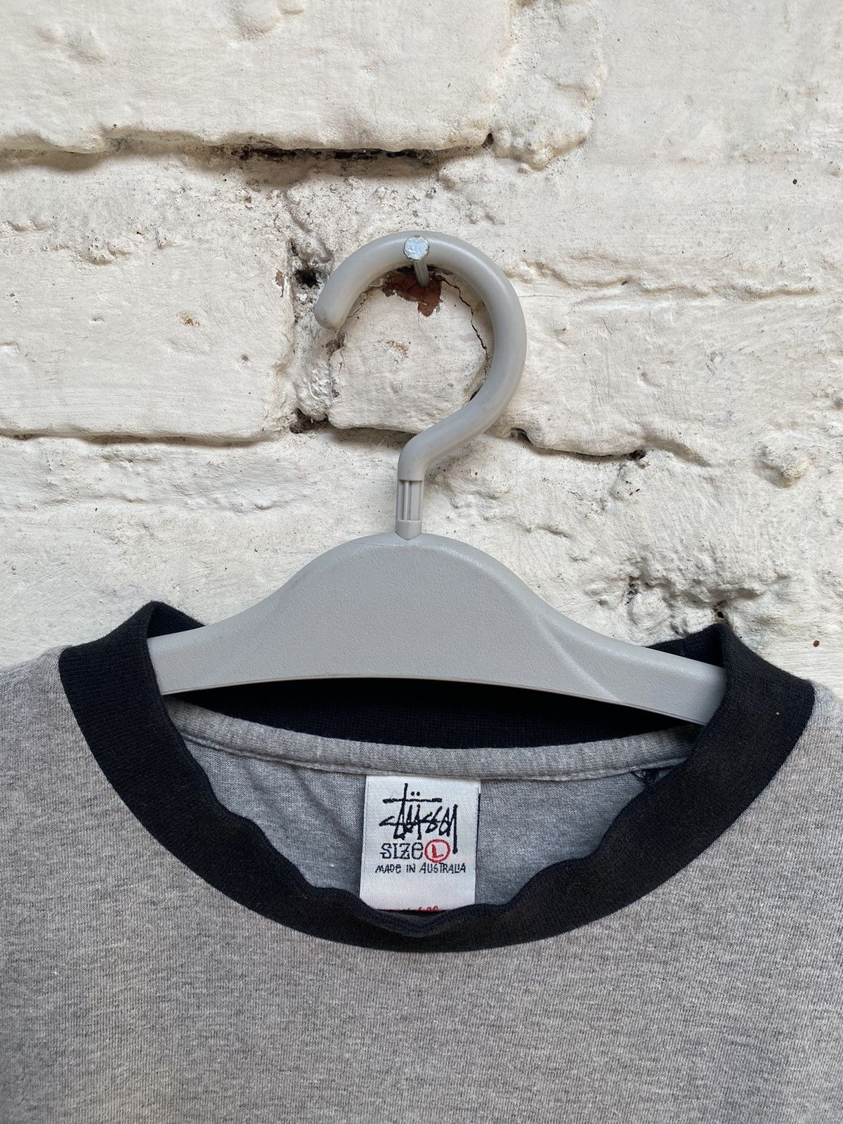 Stussy VINTAGE 90S STUSSY RINGER TEE MADE IN AUSTRALIA Size US L / EU 52-54 / 3 - 4 Thumbnail