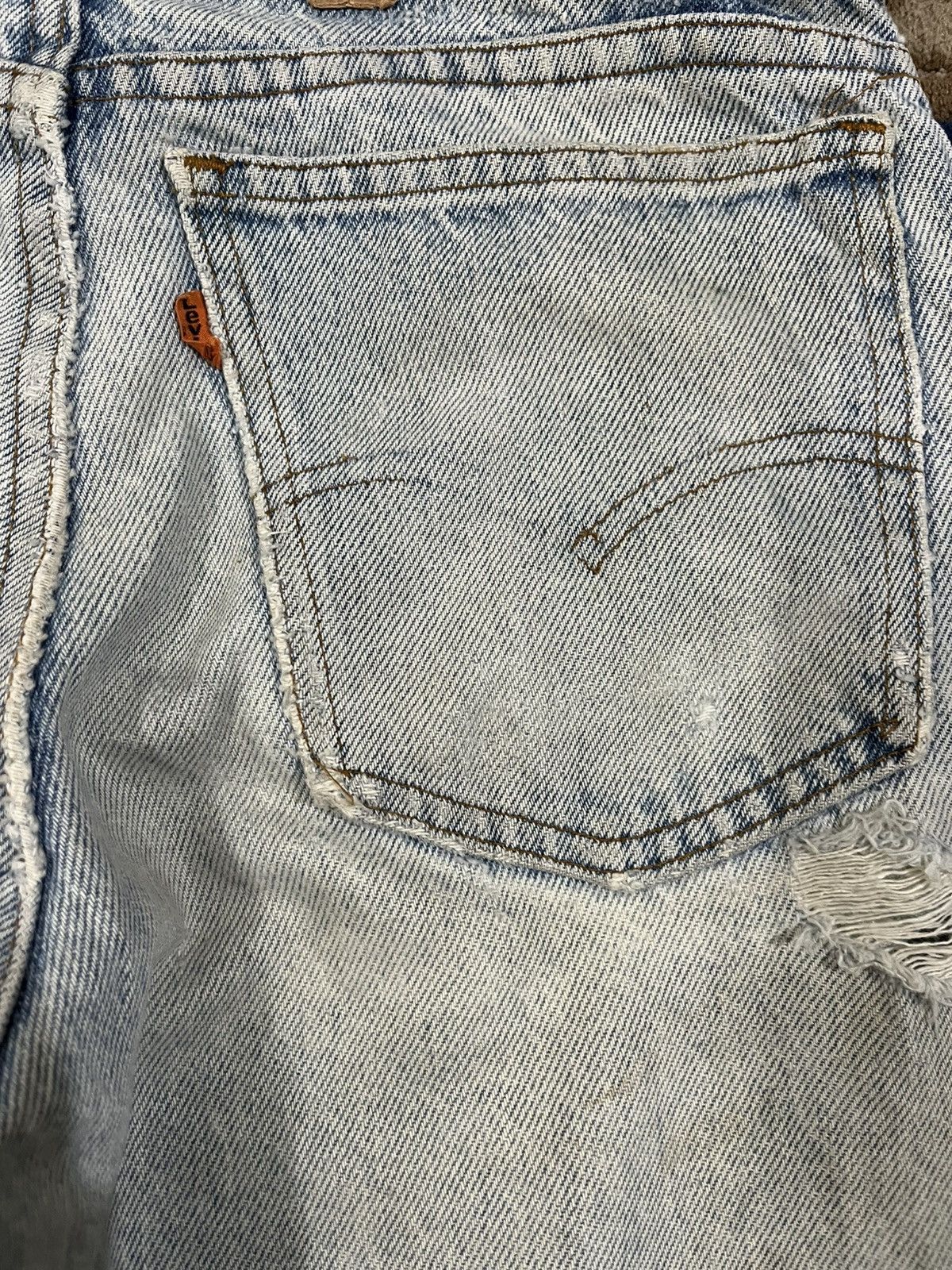 LVC × Levi's × Levi's Vintage Clothing Vintage Levi’s Orange Tab Distresses Denim Size US 28 / EU 44 - 12 Thumbnail