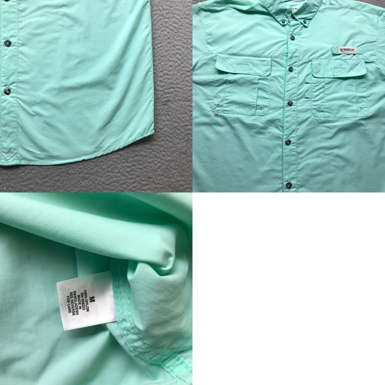 Vintage Magellan Outdoors Fish Gear Button Down Vented Shirt Nylon Men Medium Casual, Travel, Workwear Size US M / EU 48-50 / 2 - 8 Thumbnail