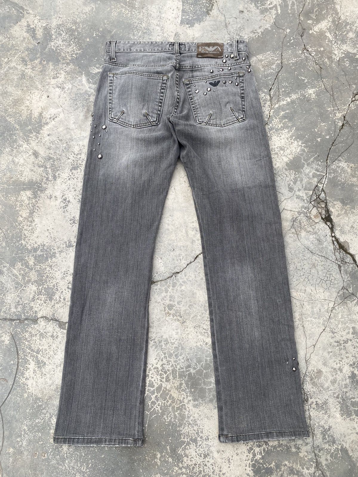 Emporio Armani Vintage Studded EMPORIO ARMANI Jeans Size US 30 / EU 46 - 2 Thumbnail