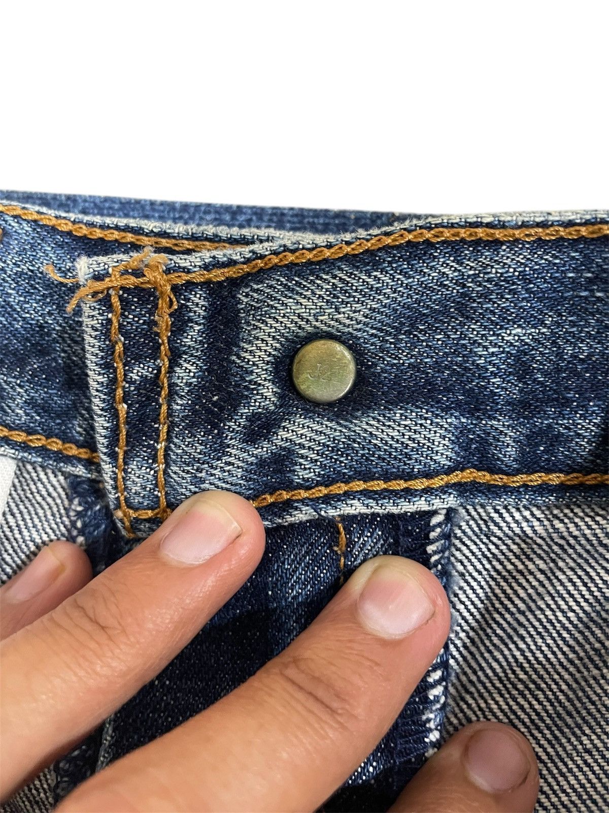 Japanese Brand × Levi's Vintage Levi’s 504Z Big E Selvedge Distressed Denim Size US 32 / EU 48 - 9 Thumbnail